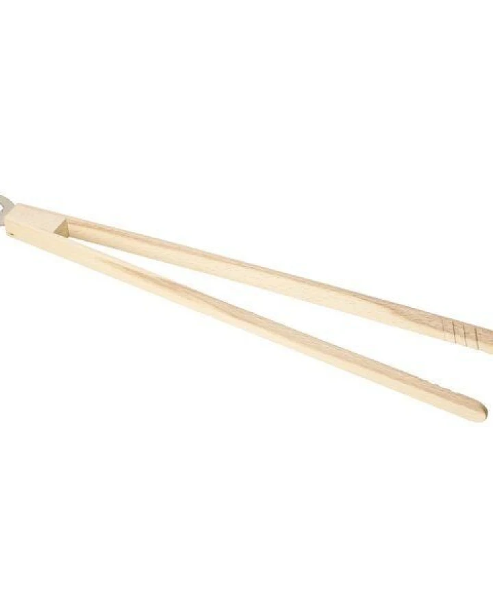 elasto Grillzange aus Holz - Fleischzange zum Grillen mit Flaschenöffner