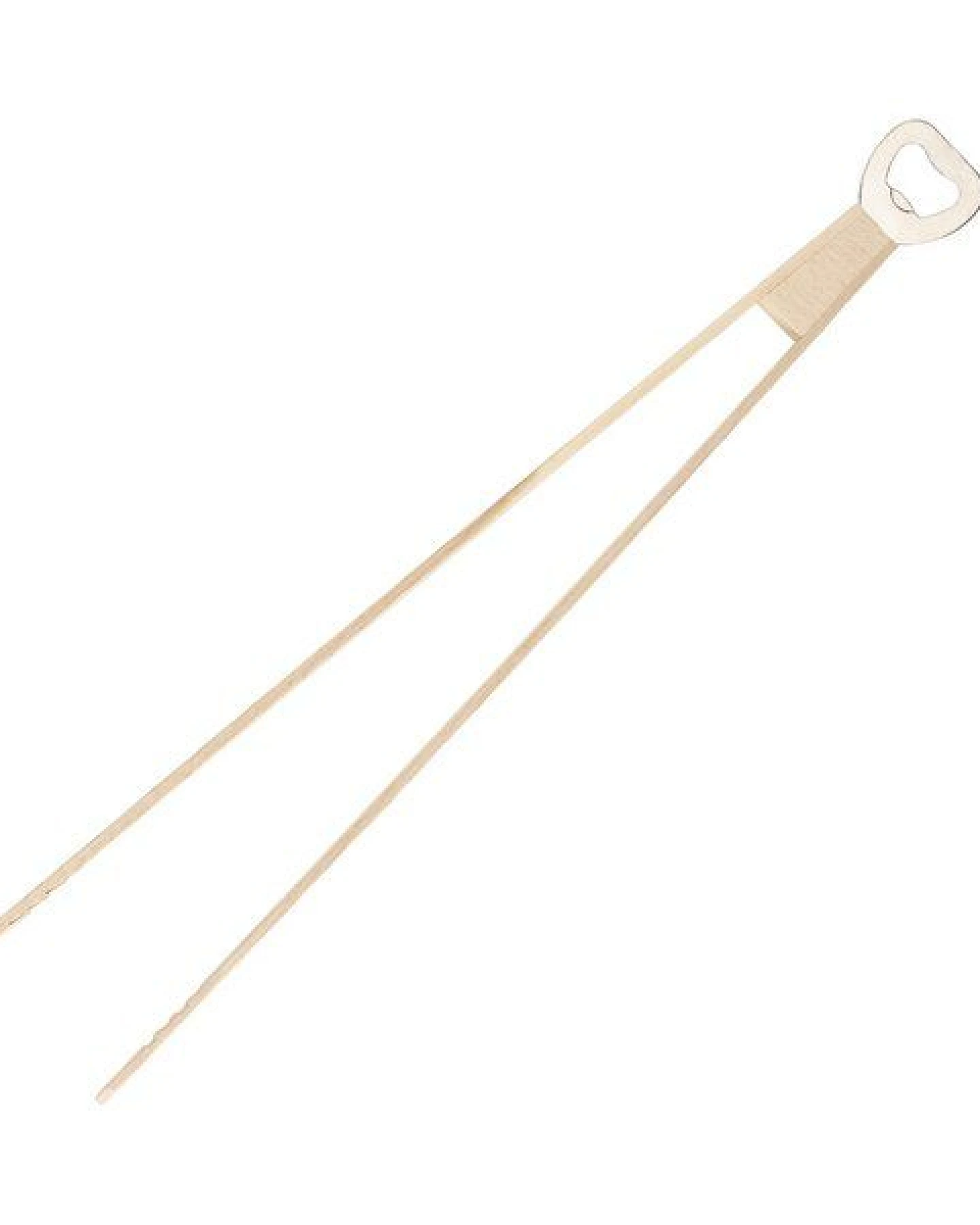 elasto Grillzange aus Holz - Fleischzange zum Grillen mit Flaschenöffner – Ansicht 2