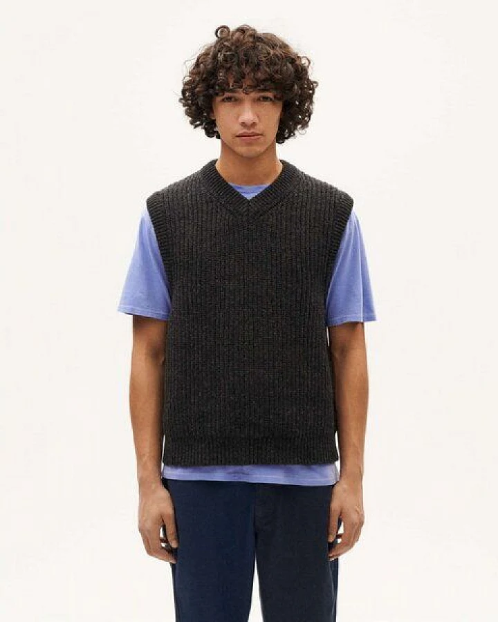 thinking mu kuscheliger Strickpullunder- Oliver vest- aus extra feiner Wolle