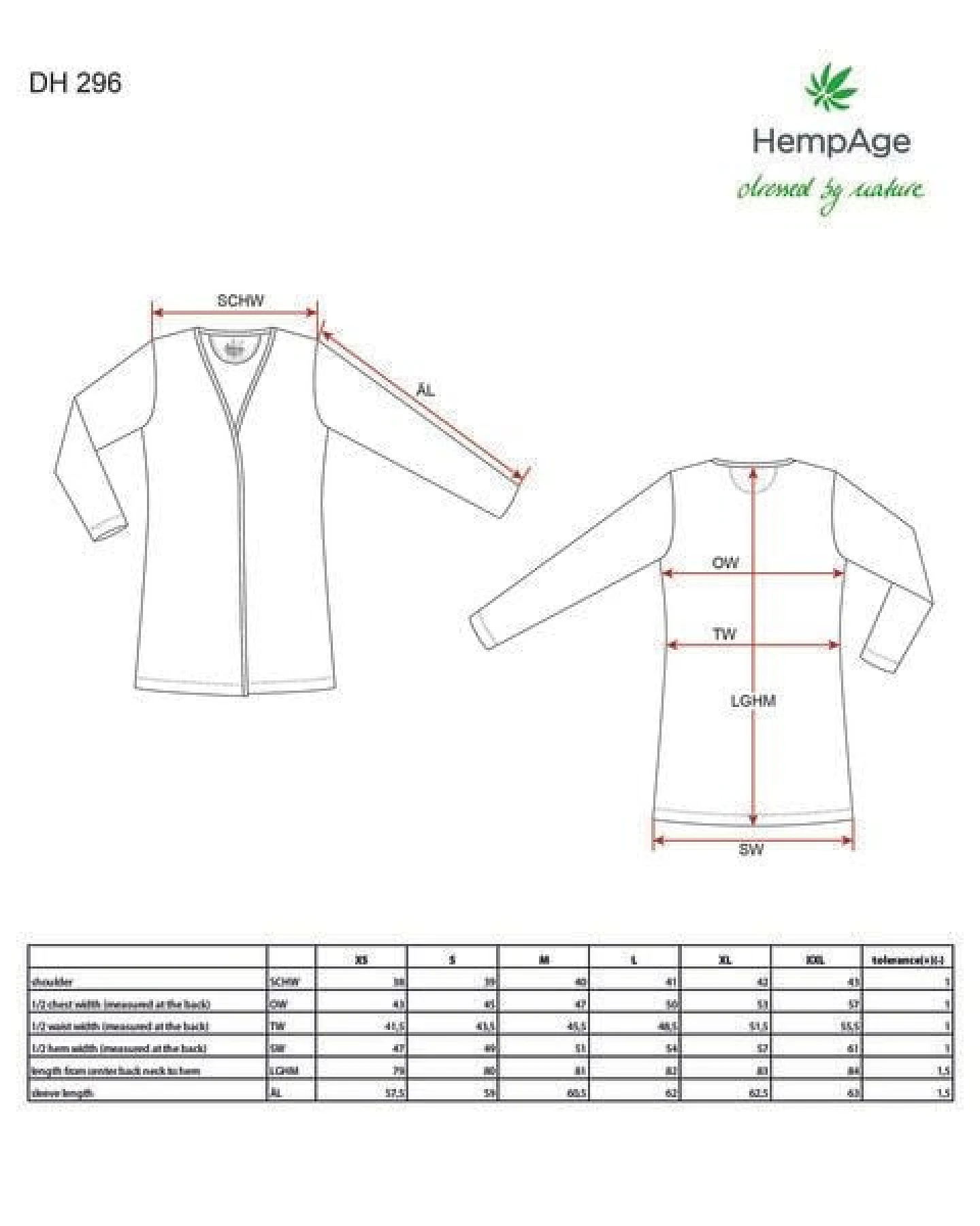 HempAge Lange Jersey Damenjacke Hanf/Biobaumwolle – Ansicht 4