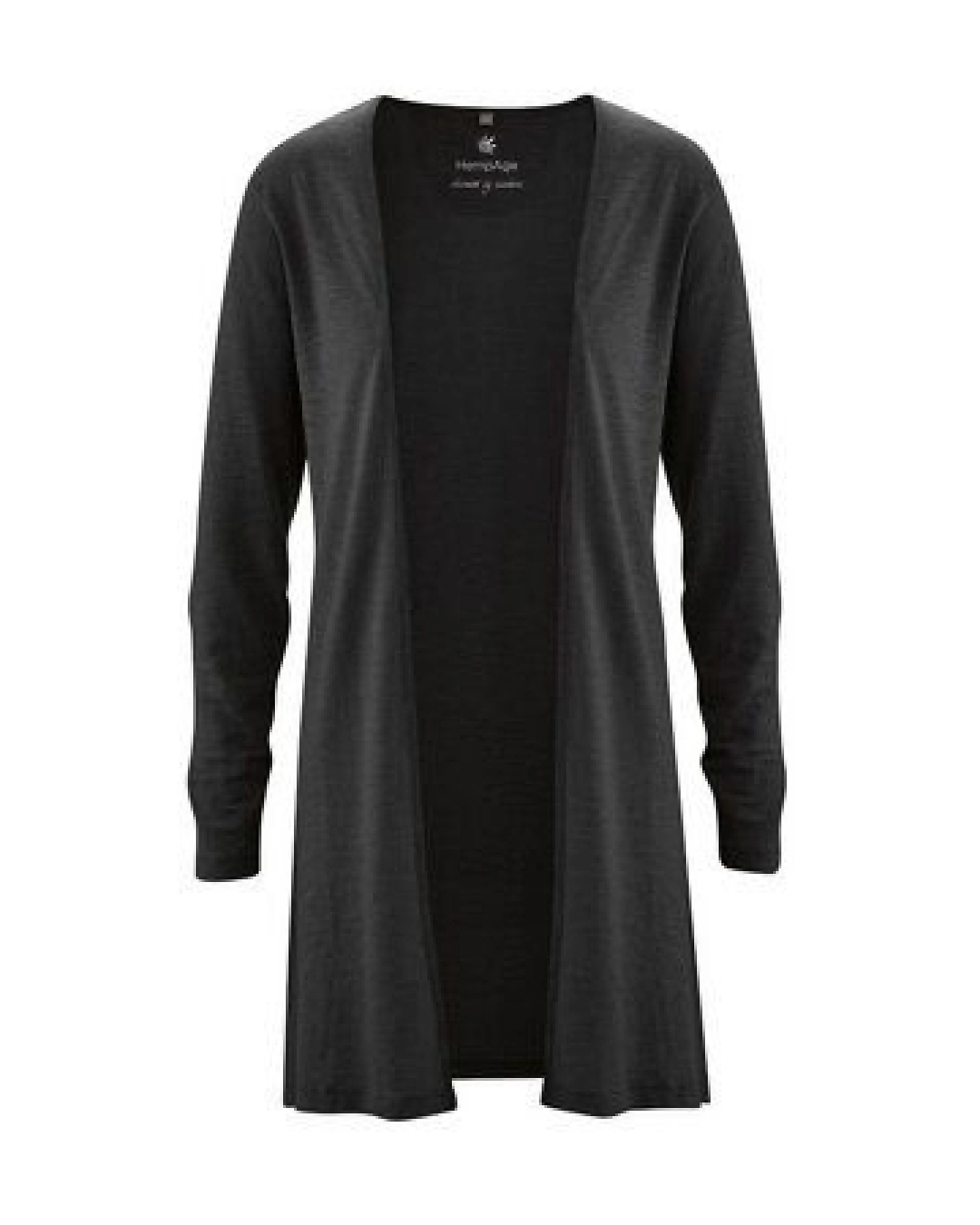 HempAge Lange Jersey Damenjacke Hanf/Biobaumwolle – Ansicht 2