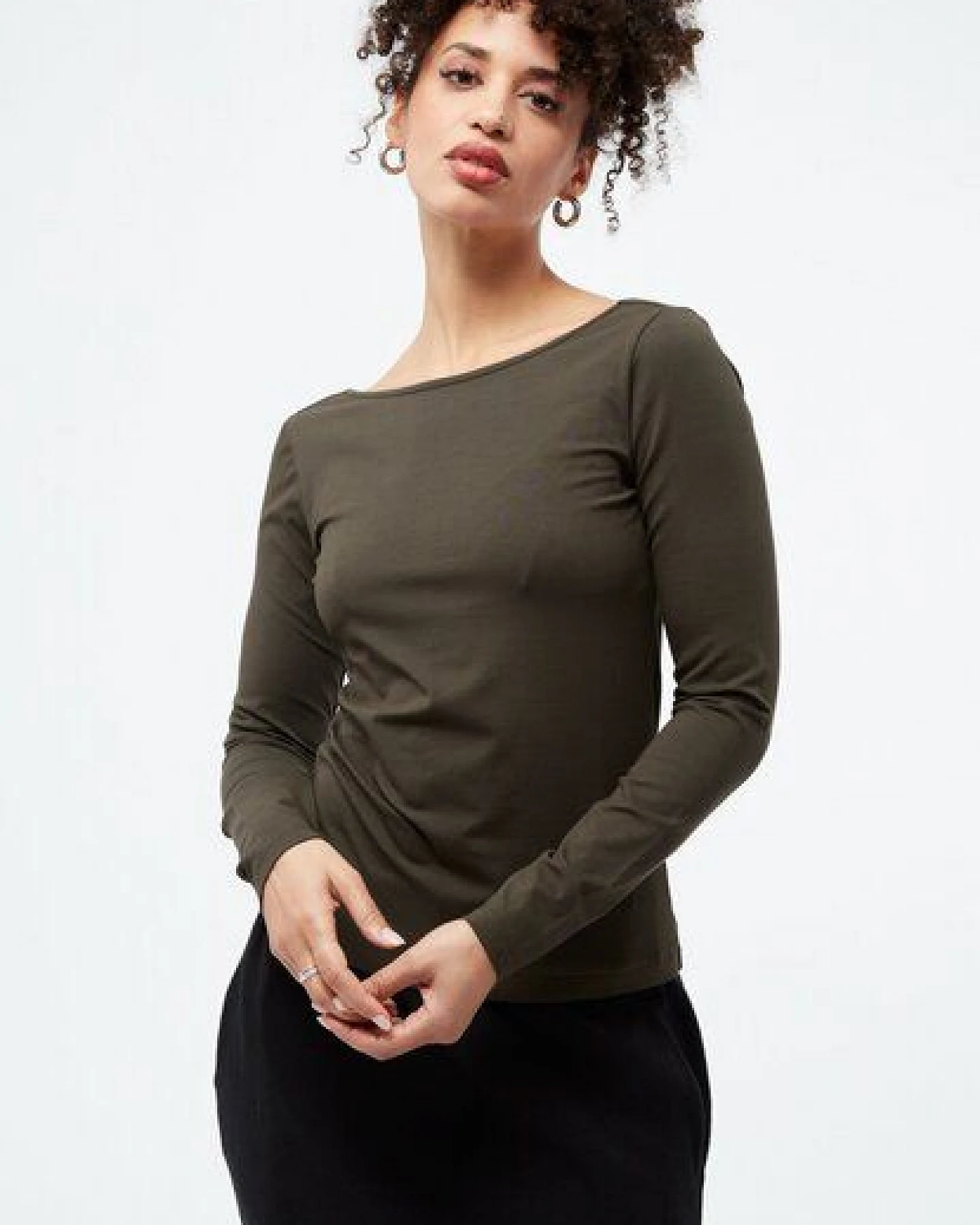 Givn Berlin Longsleeve GBMIMI aus Bio-Baumwolle mit tiefem Rückenausschnitt – Ansicht 2