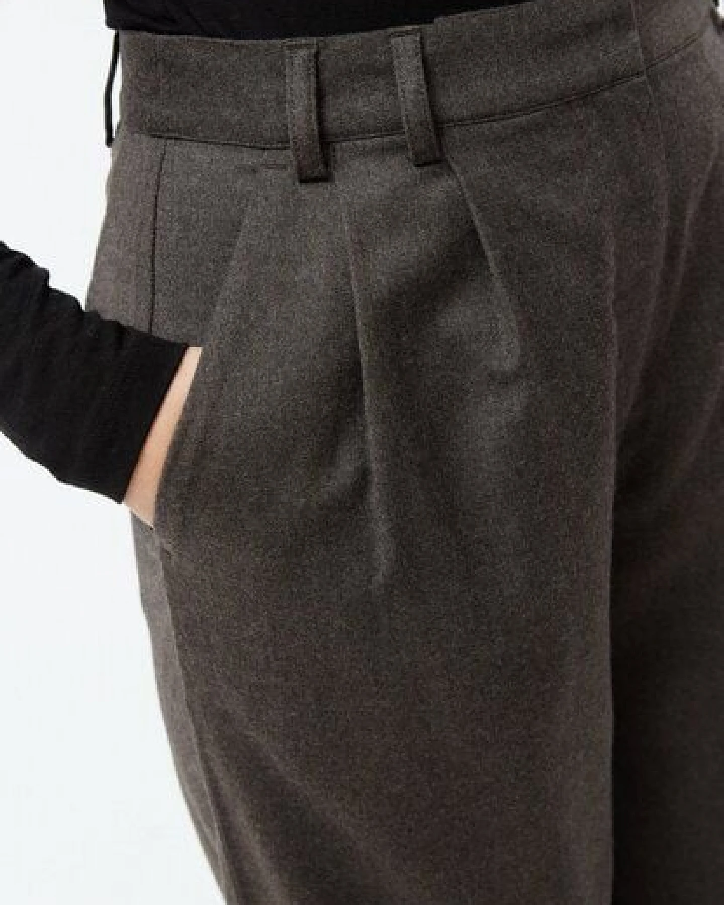 Givn Berlin Hose GBLIZ aus Wolle mit weitem Bein – Ansicht 3