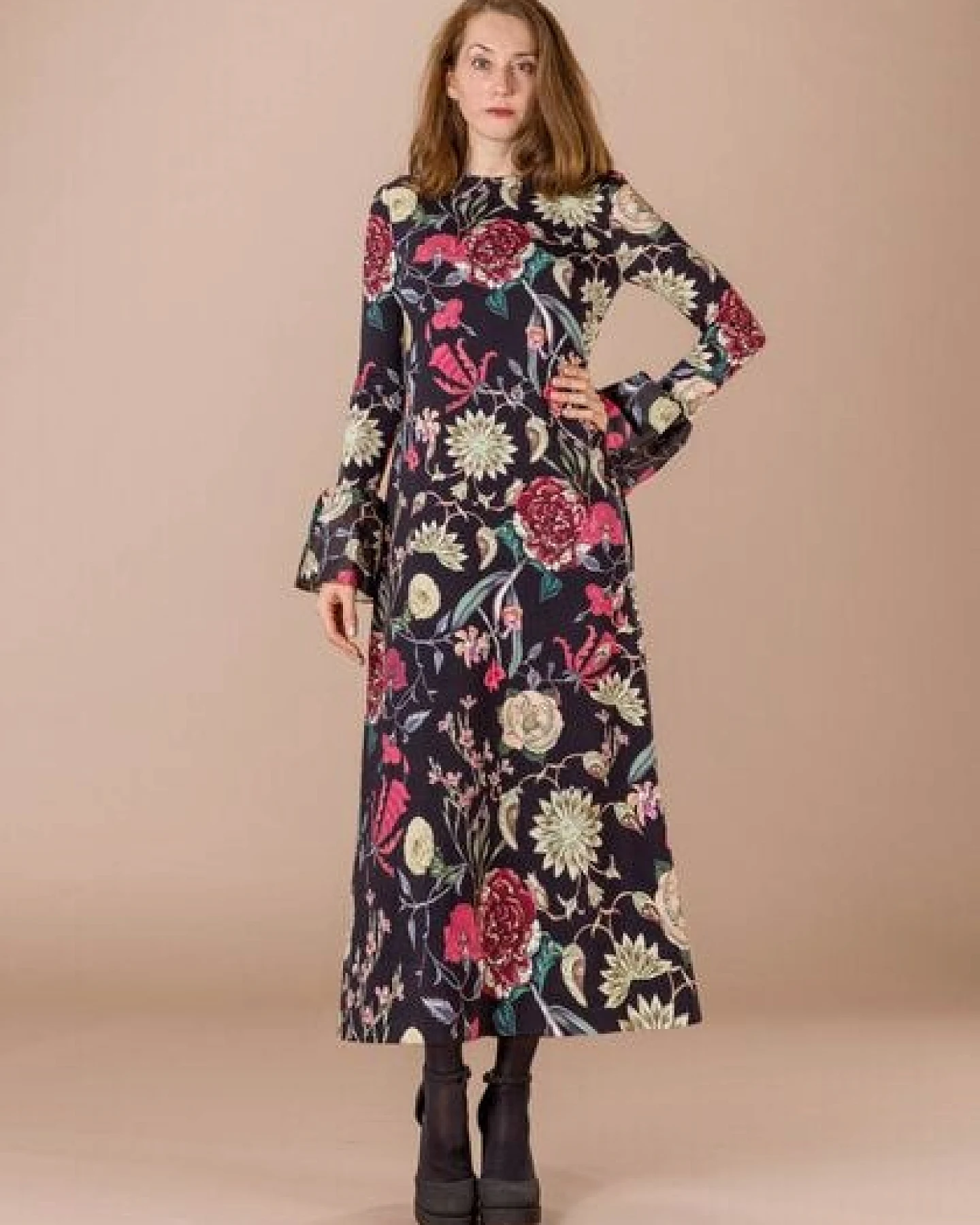 Atelier SNOW Kleid Camellia aus Bio-Baumwolle – Ansicht 2