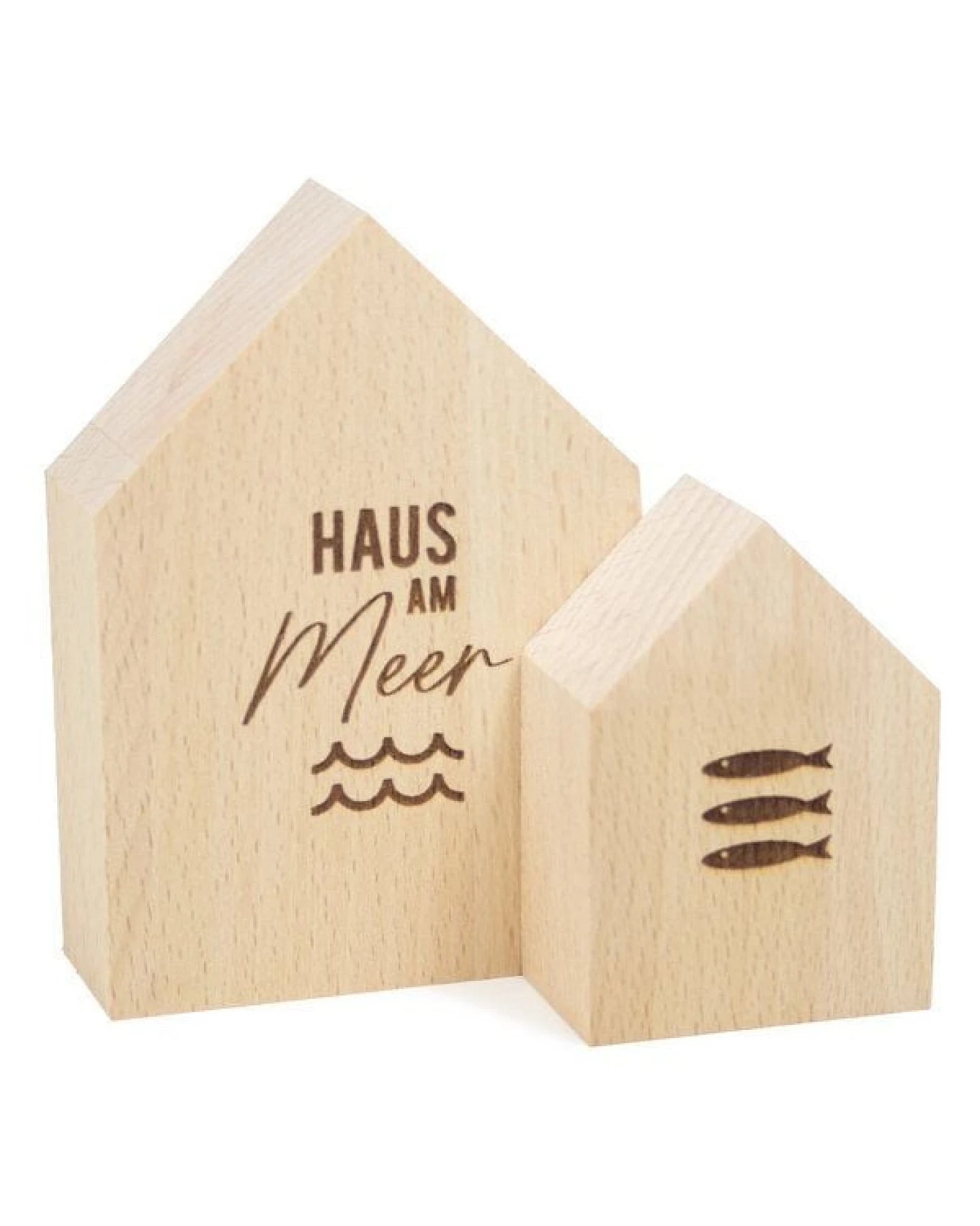 Bow & Hummingbird Großes Deko-Holzhäuschen Haus am Meer – Ansicht 3
