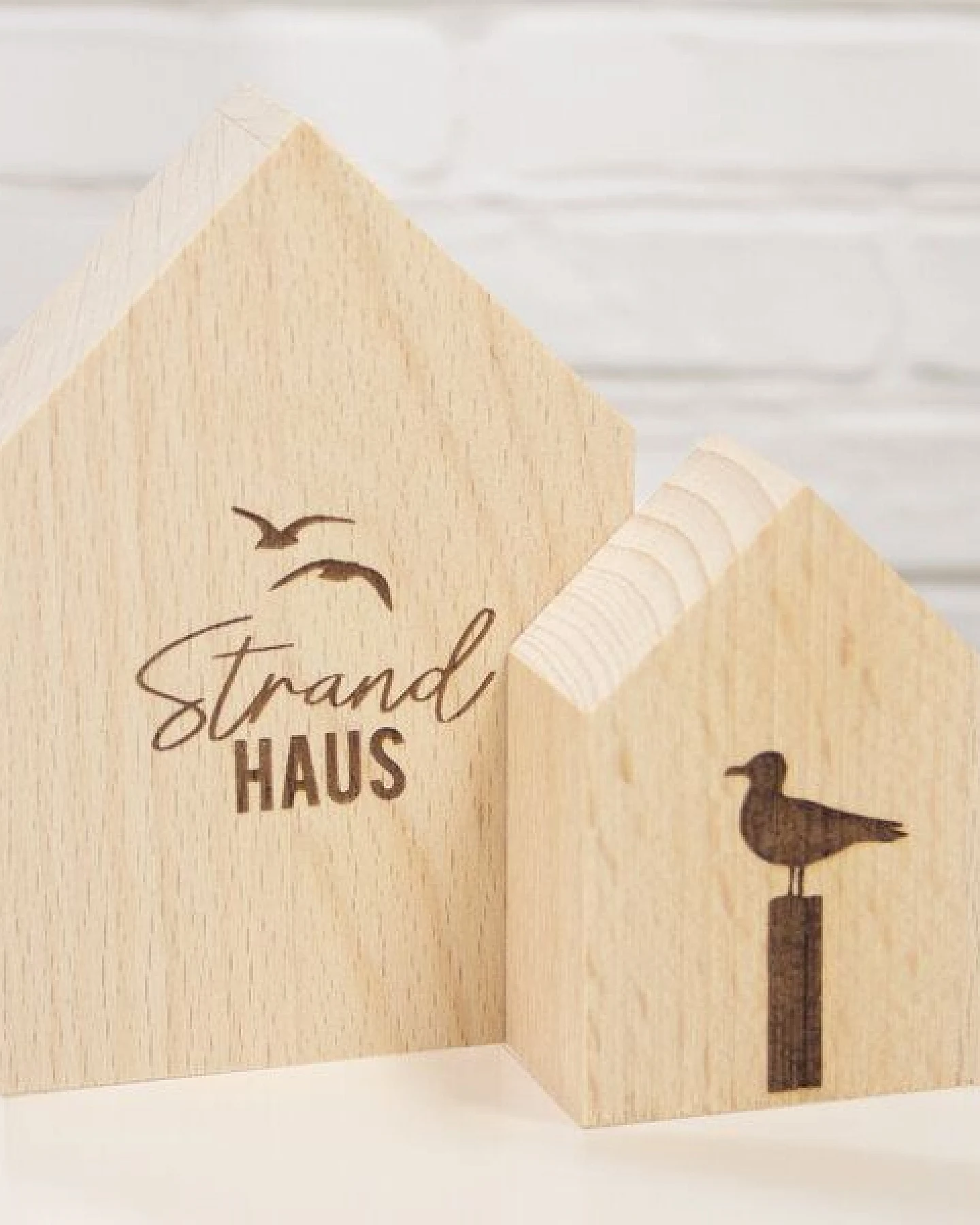 Bow & Hummingbird Kleines Deko-Holzhäuschen Möwe – Ansicht 3