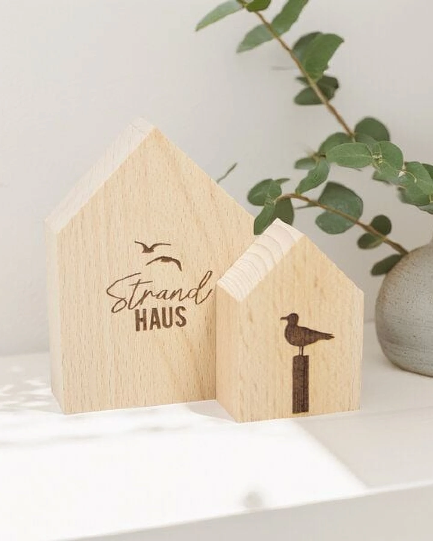 Bow & Hummingbird Kleines Deko-Holzhäuschen Möwe – Ansicht 4