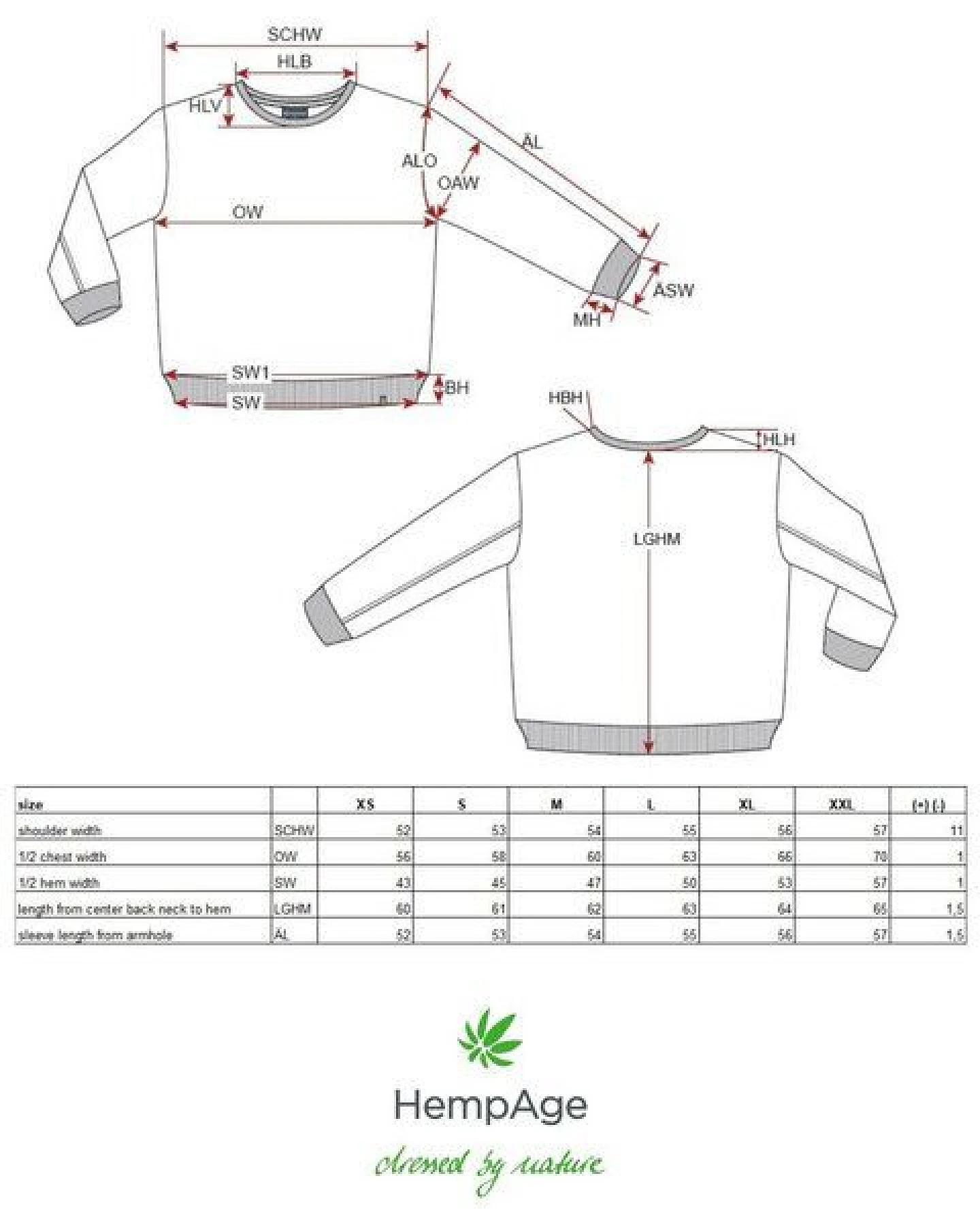 HempAge Basic Sweatshirt Damen Hanf/Biobaumwolle – Ansicht 3