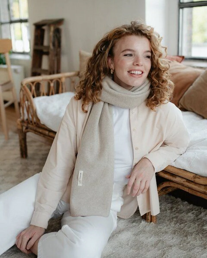 NORDLICHT Fleece Schal Tuva aus 100% Bio-Baumwolle