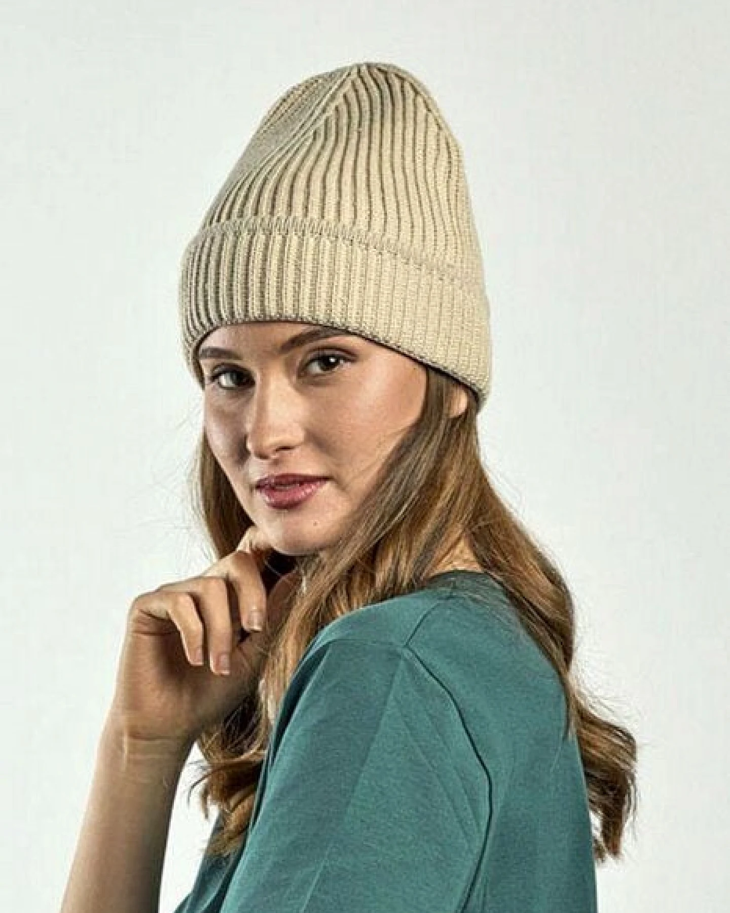 Atlantis Headwear Warme, komfortabele und nachhaltige Strickmütze der Marke Atlantis Beanie Wintermütze – Ansicht 2