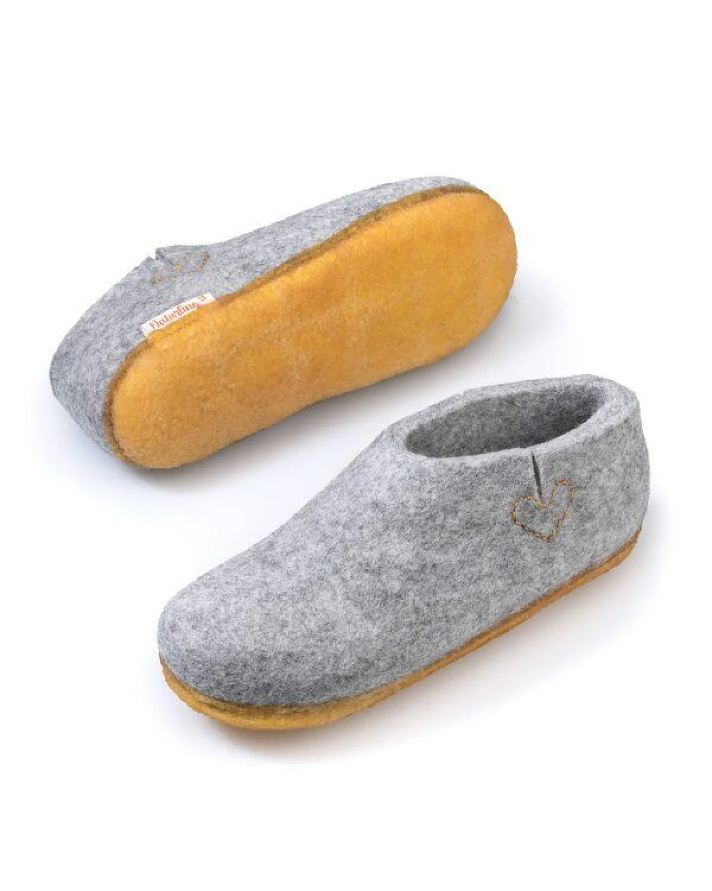 naturling Filz Herren Hausschuhe - Boots mit Kautschuksohle – Ansicht 2