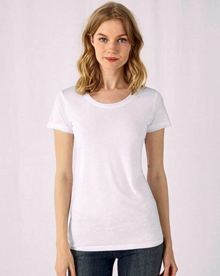 B&C Collection Damen Kurzarm T-Shirt Rundhals