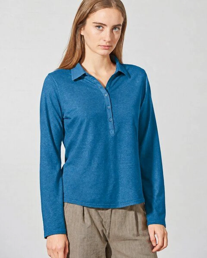 HempAge Blusenshirt Hanf/Biobaumwolle