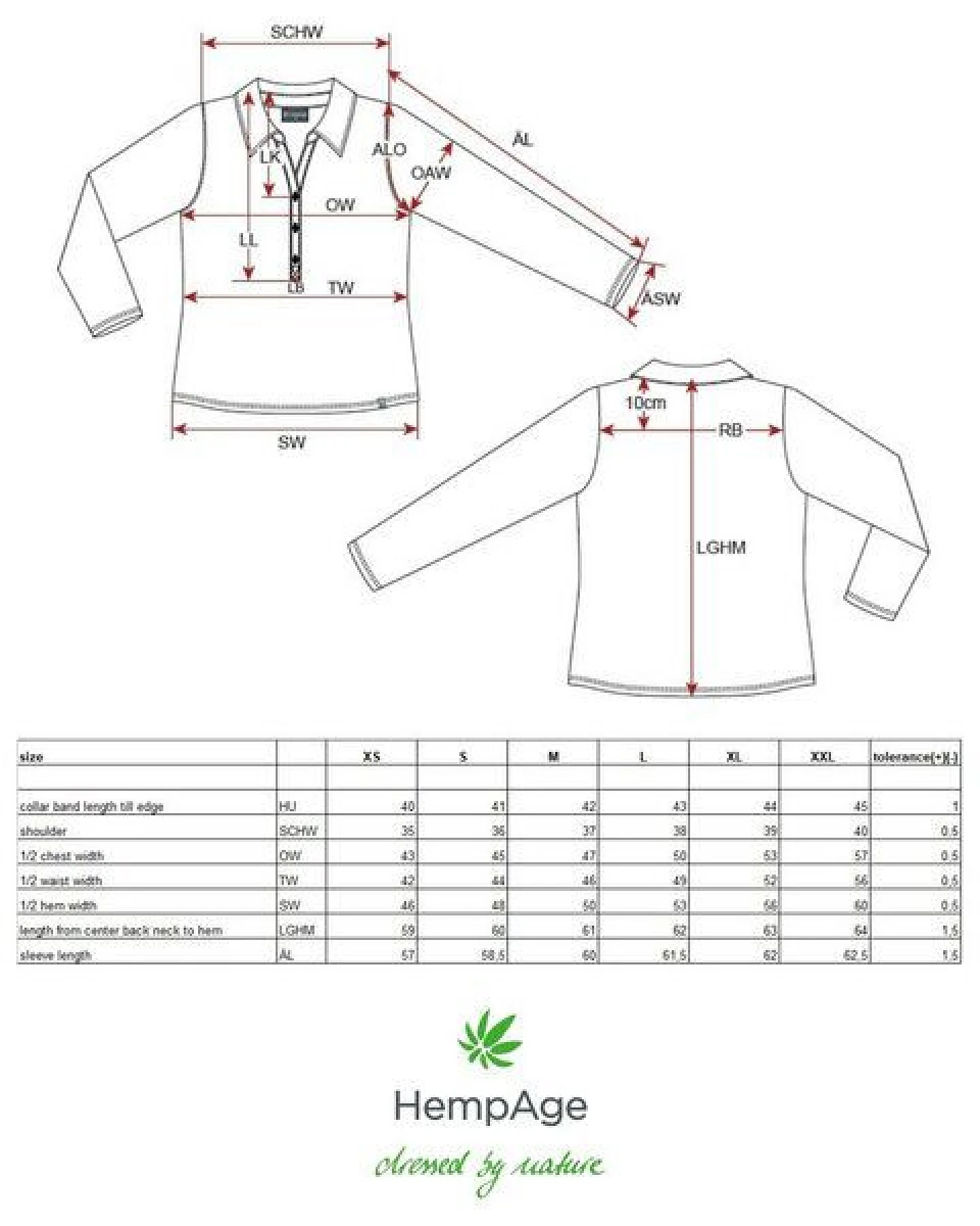 HempAge Blusenshirt Hanf/Biobaumwolle – Ansicht 3