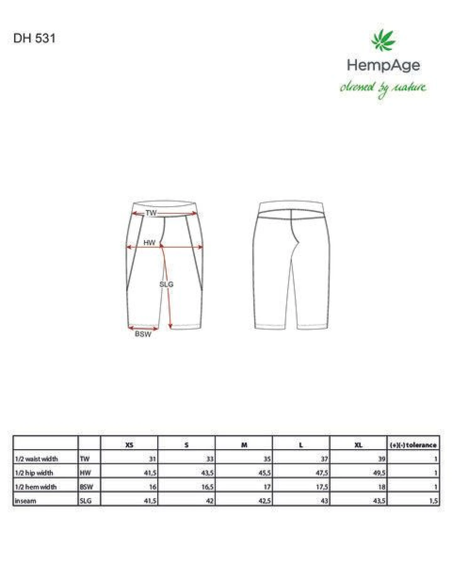 HempAge Yoga Leggins Hanf/Biobaumwolle – Ansicht 3