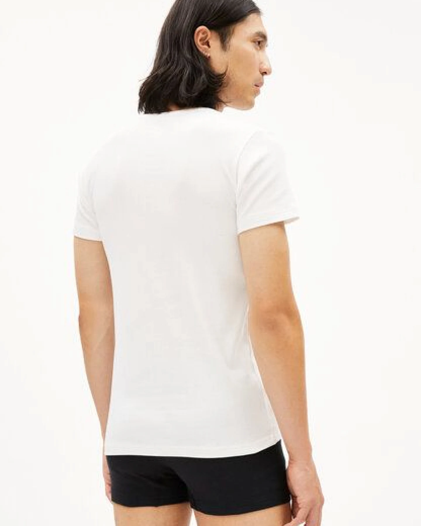 ARMEDANGELS HELMAAR RIB Herren Ripp-T-Shirt aus Bio-Baumwoll Mix – Ansicht 2