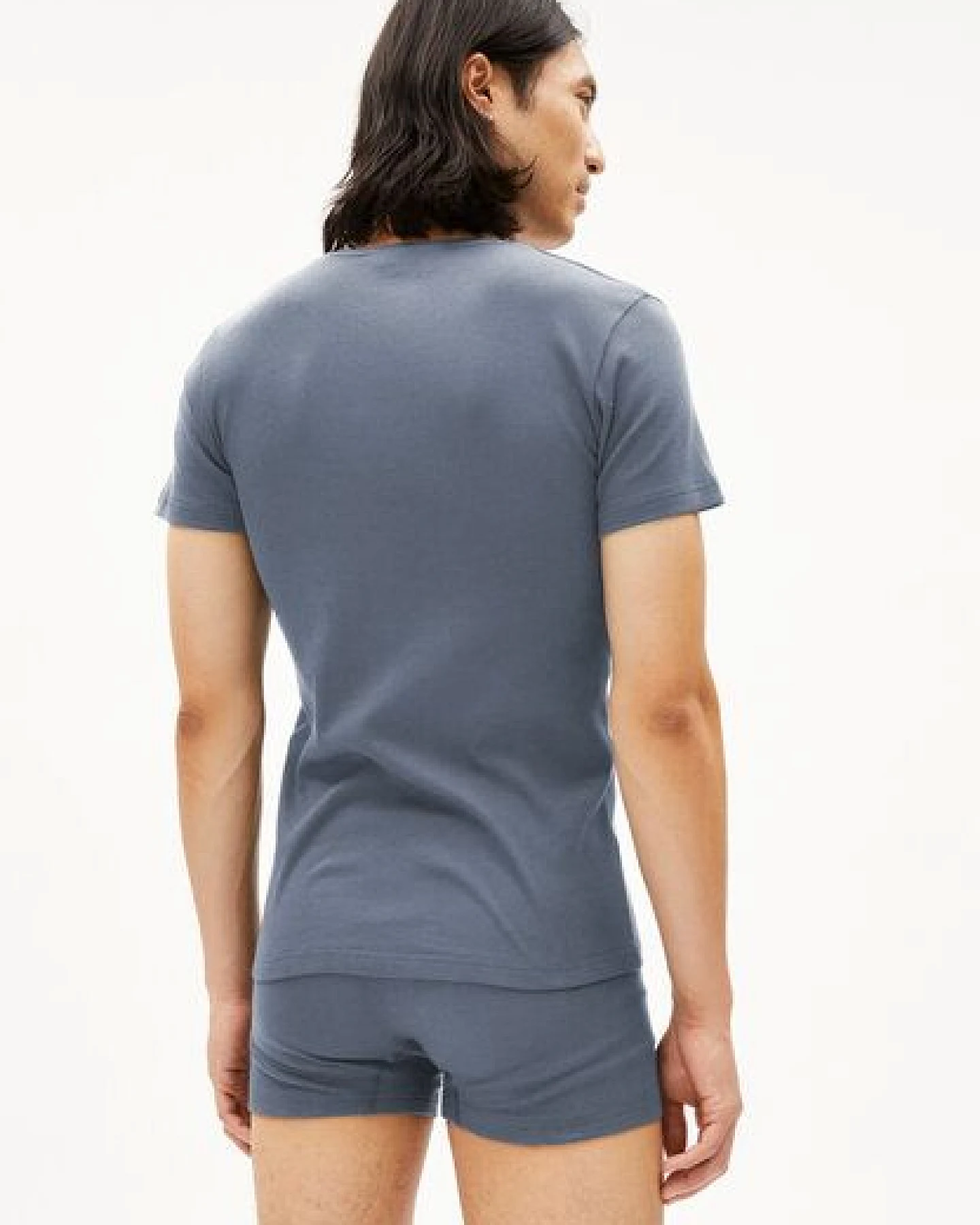 ARMEDANGELS HELMAAR RIB Herren Ripp-T-Shirt aus Bio-Baumwoll Mix – Ansicht 2