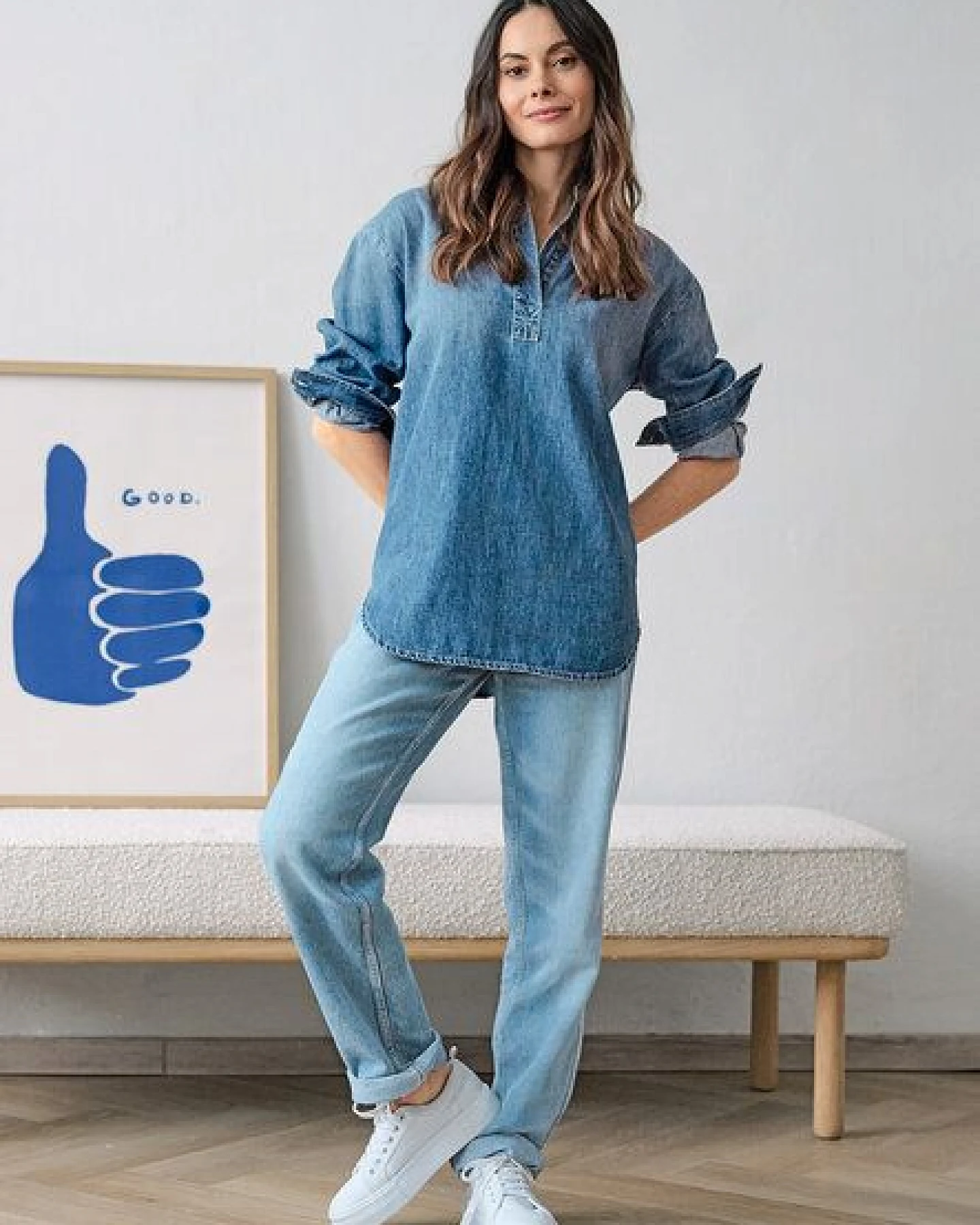 HempAge Damen Highrise Jeans Hanf/Biobaumwolle – Ansicht 4