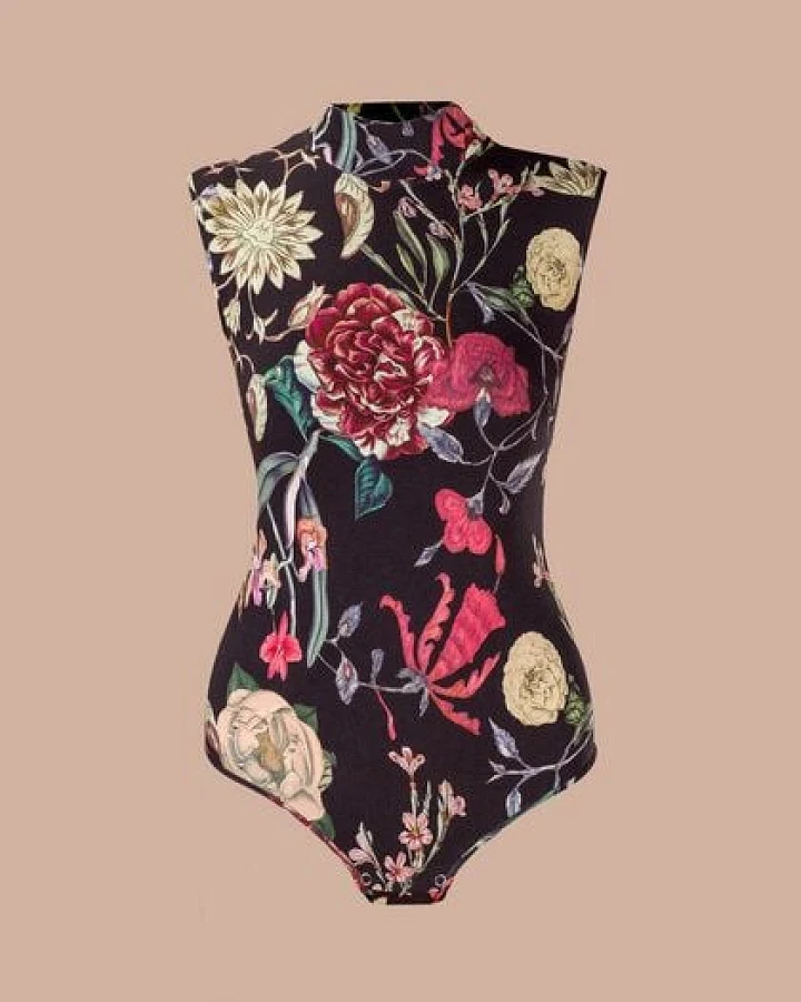 Atelier SNOW Ärmelloser Body mit Muster aus Bio-Baumwolle