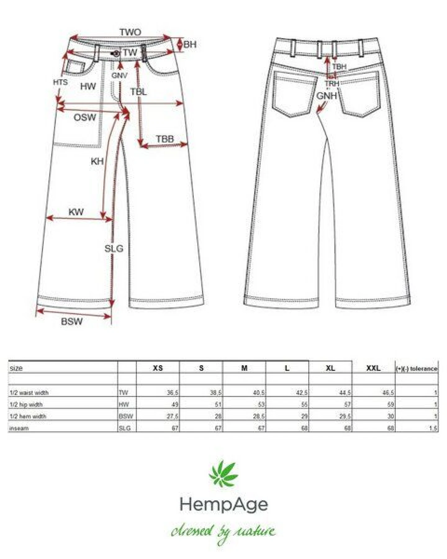 HempAge Culotte Hose Hanf/Biobaumwolle – Ansicht 3