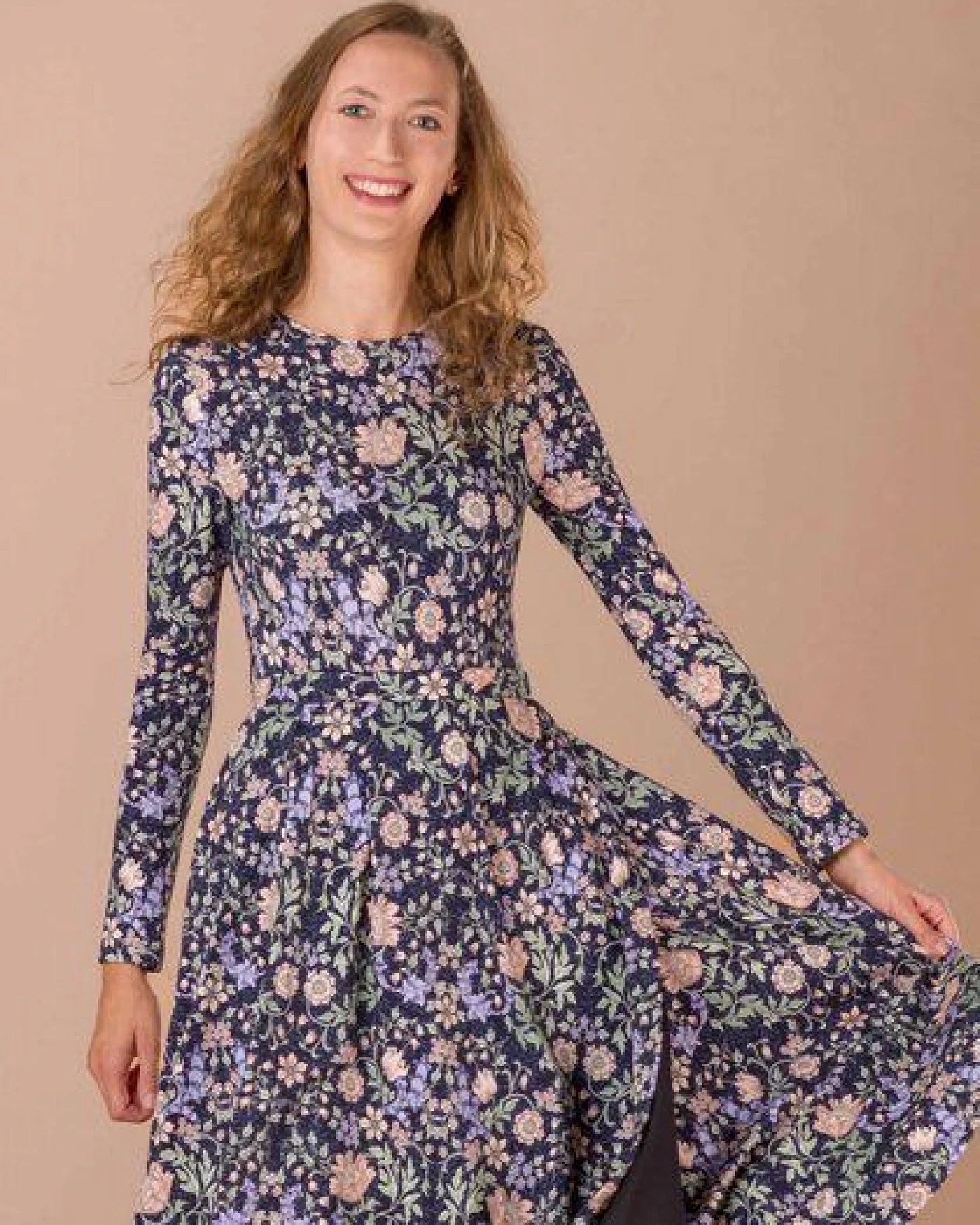 Atelier SNOW Langärmliger Body aus Bio-Baumwolle mit Muster – Ansicht 2