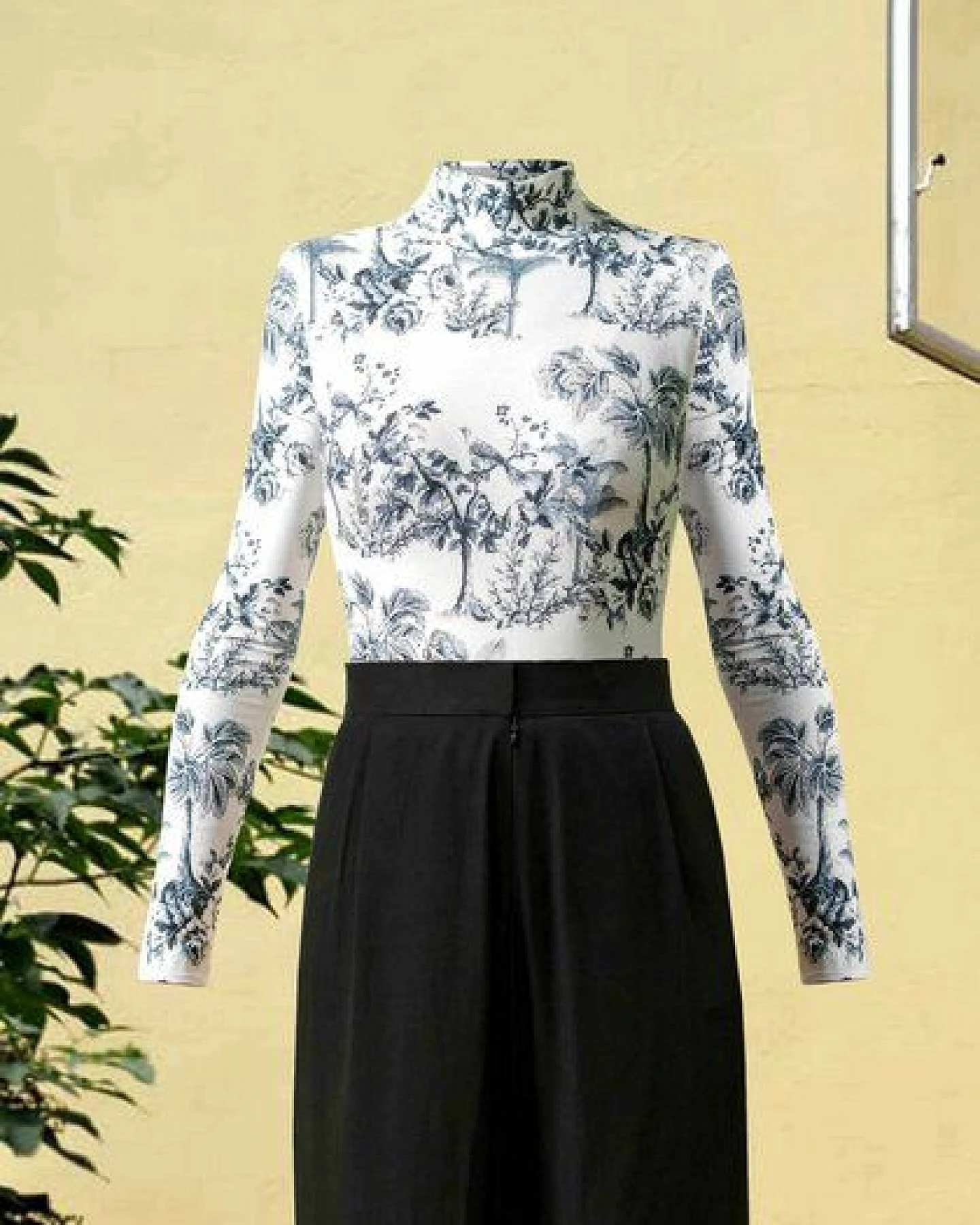 Atelier SNOW Langärmliger Body aus Bio-Baumwolle mit Muster – Ansicht 3