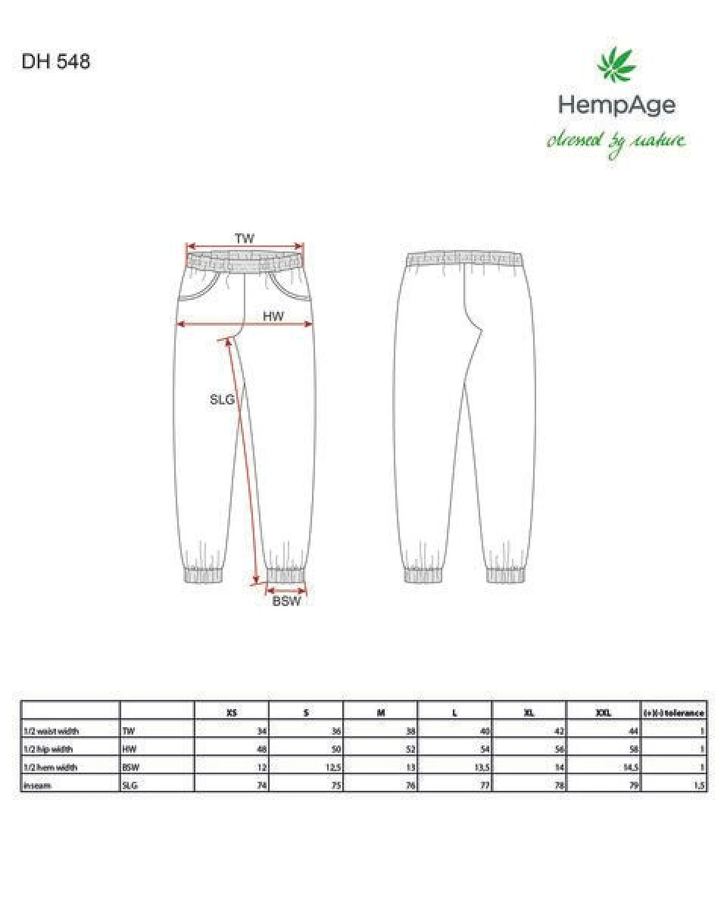 HempAge Schmal geschnittene Freizeithose Hanf/Biobaumwolle – Ansicht 3