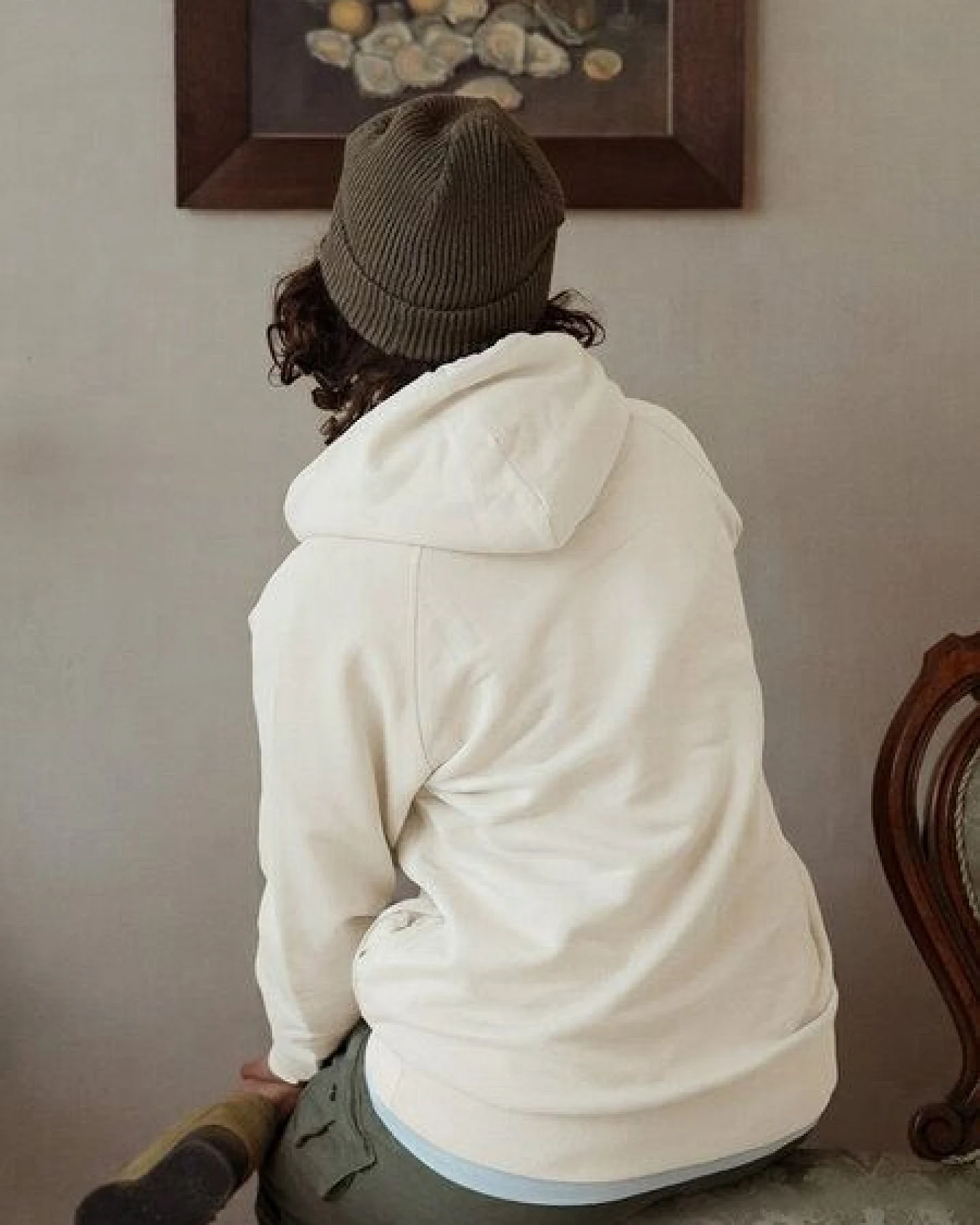 Kultgut Biofair- Weicher Kapuzenpullover / il sole – Ansicht 3