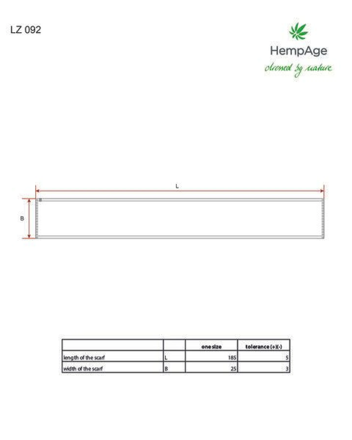 HempAge Strickschal Hanf/Biobaumwolle/Wolle – Ansicht 3