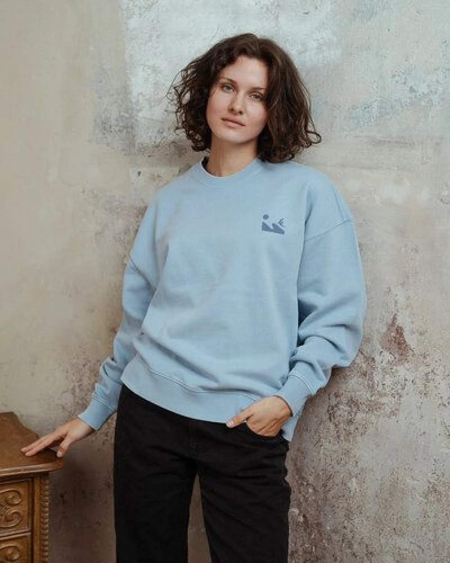 Kultgut Artdesign- Biofair- Vintagelook Pulloversweater / Sea Soul – Ansicht 3