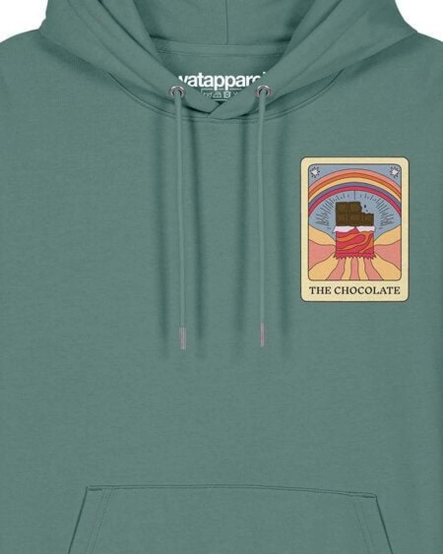 watapparel Hoodie Unisex Tarot The Chocolate – Ansicht 3
