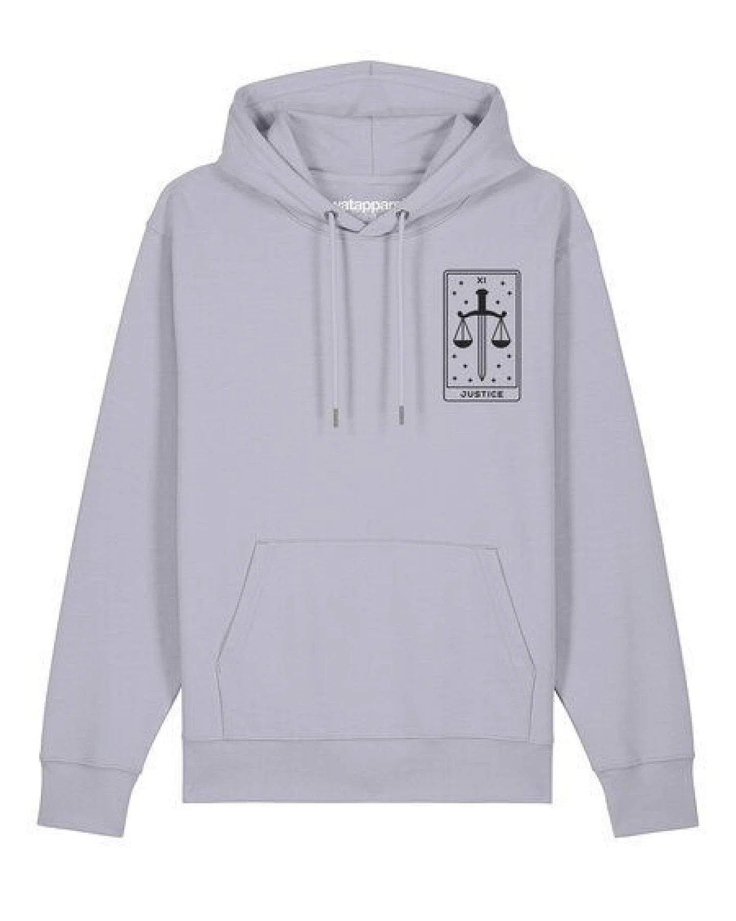 watapparel Hoodie Unisex Tarot Justice – Ansicht 2