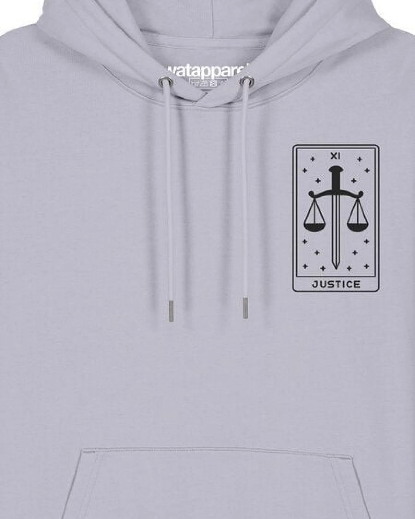 watapparel Hoodie Unisex Tarot Justice – Ansicht 3