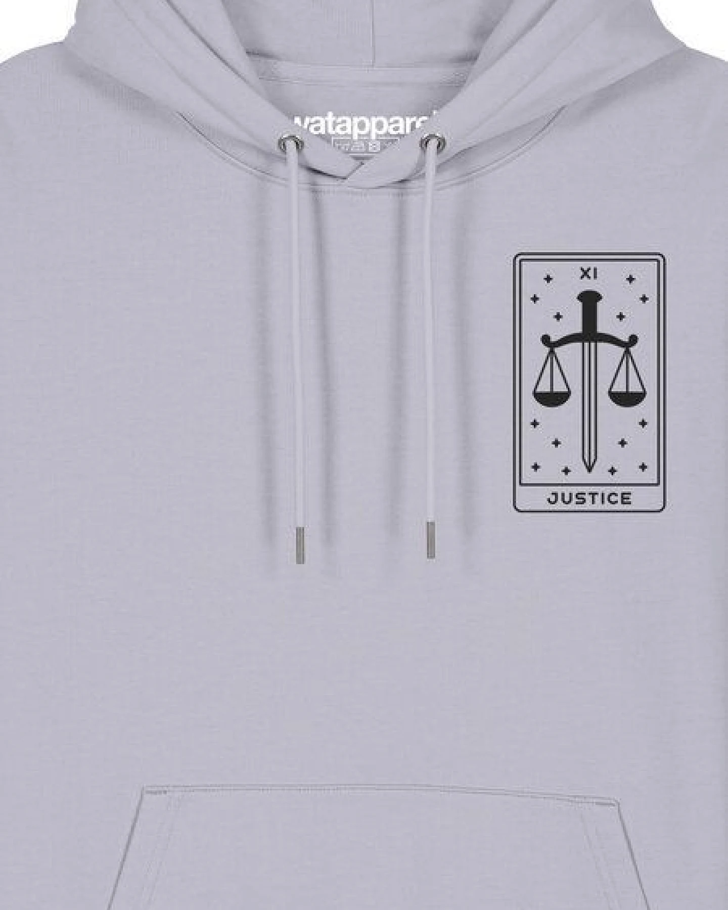 watapparel Hoodie Unisex Tarot Justice – Ansicht 3