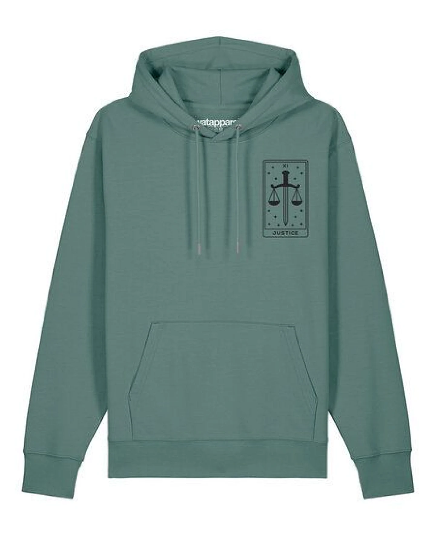 watapparel Hoodie Unisex Tarot Justice – Ansicht 2