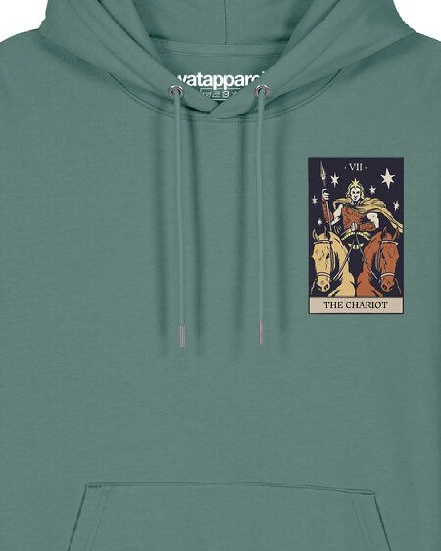 watapparel Hoodie Unisex Tarot The Chariot – Ansicht 3