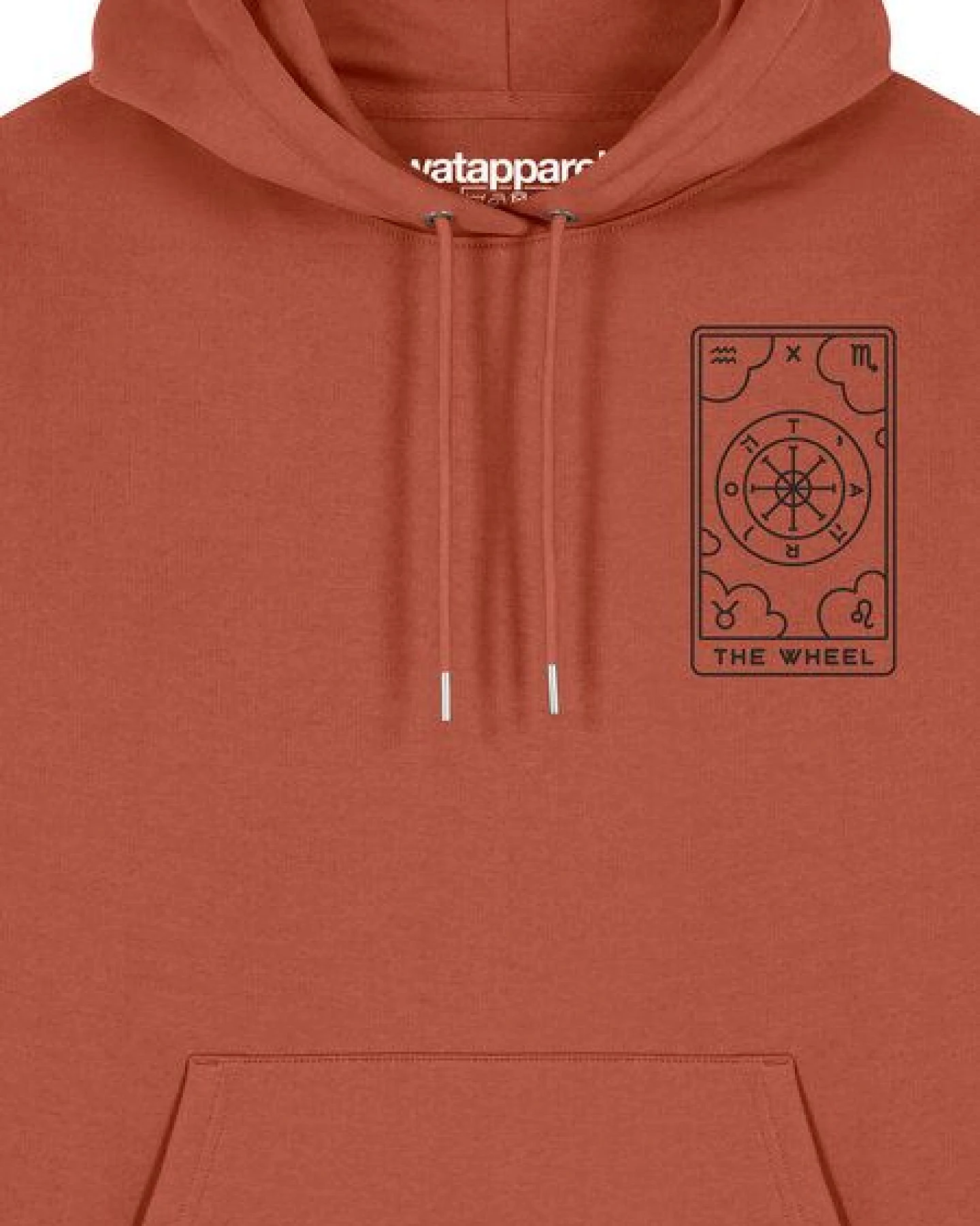 watapparel Hoodie Unisex Tarot The Weel – Ansicht 3