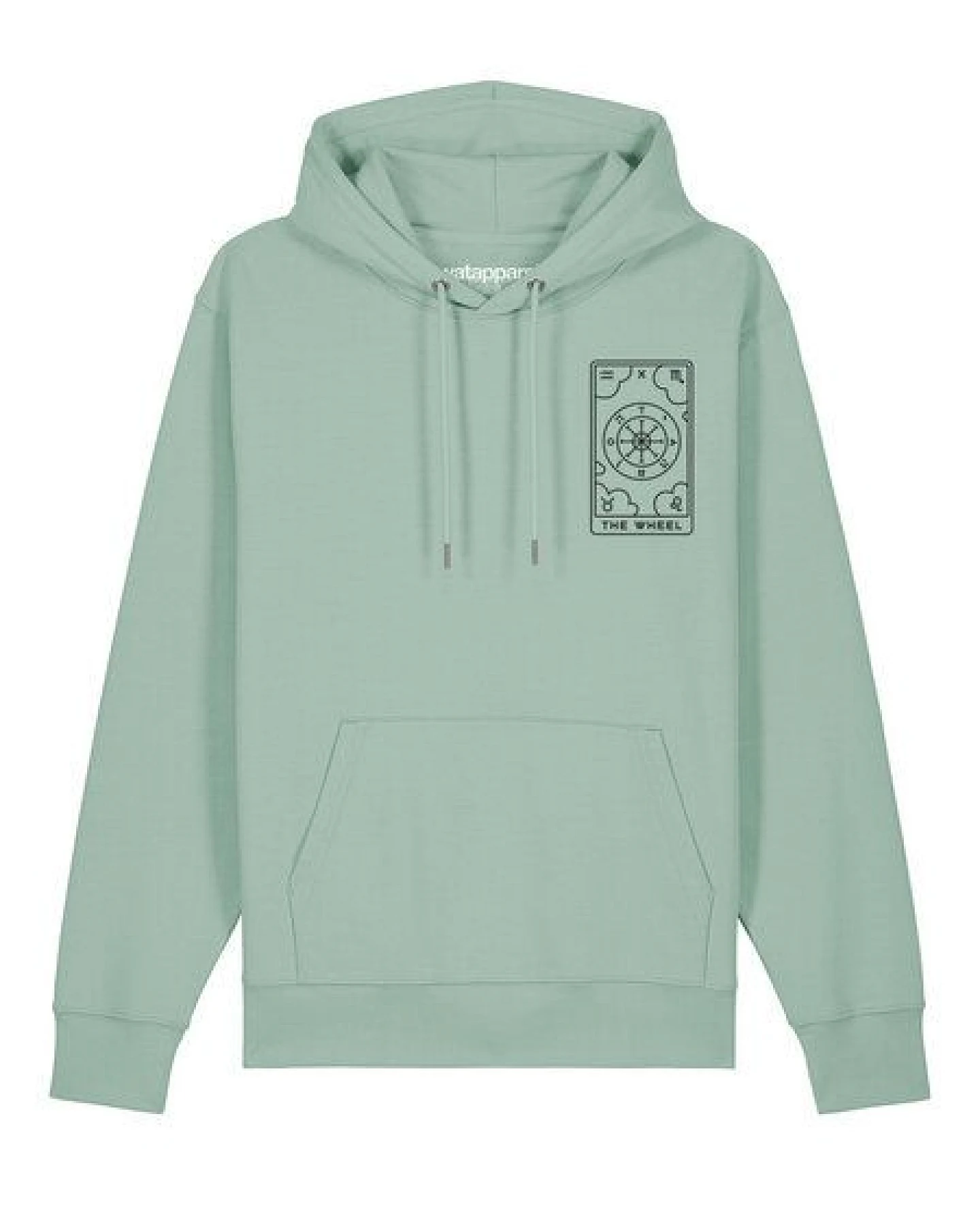 watapparel Hoodie Unisex Tarot The Weel – Ansicht 2