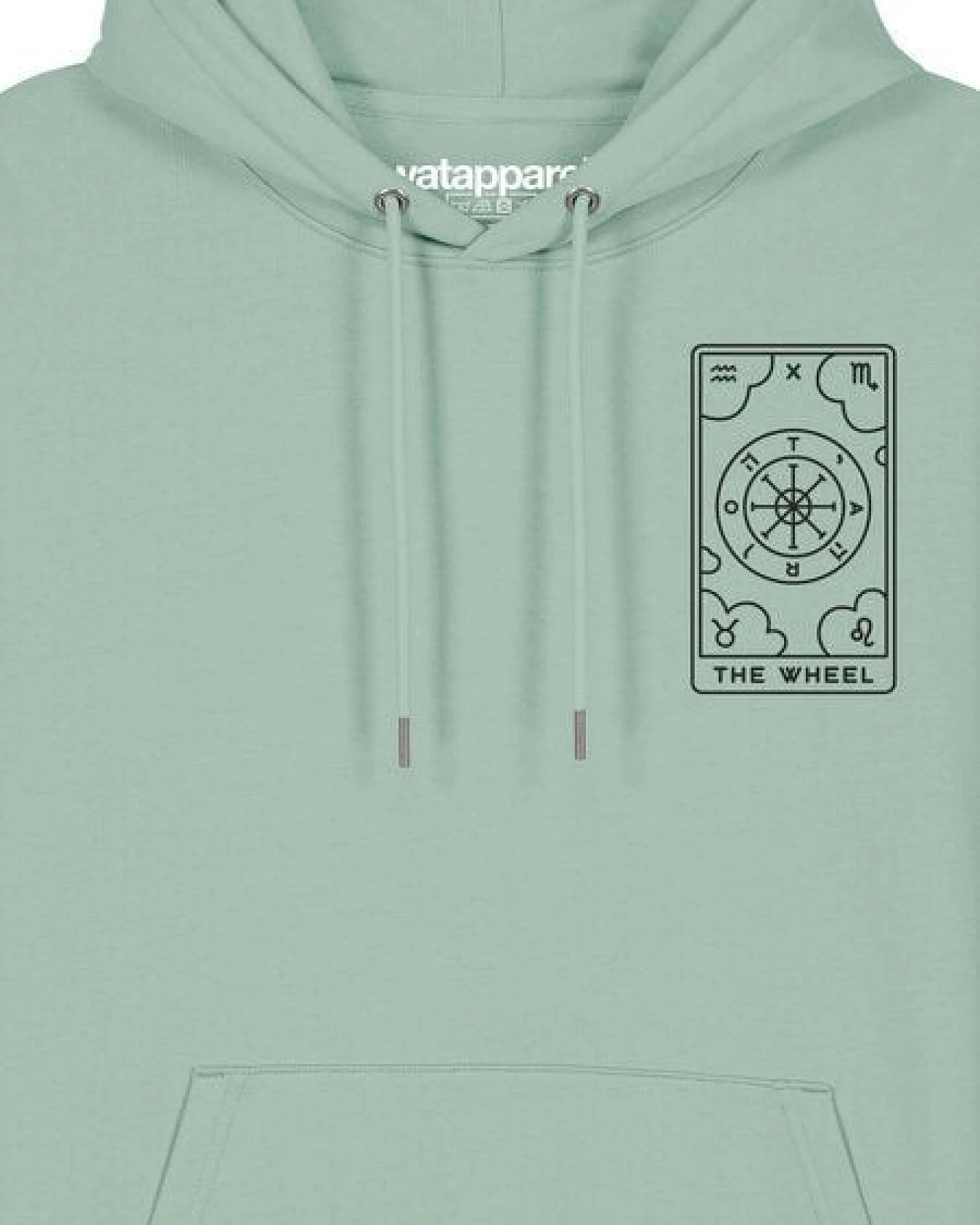 watapparel Hoodie Unisex Tarot The Weel – Ansicht 3