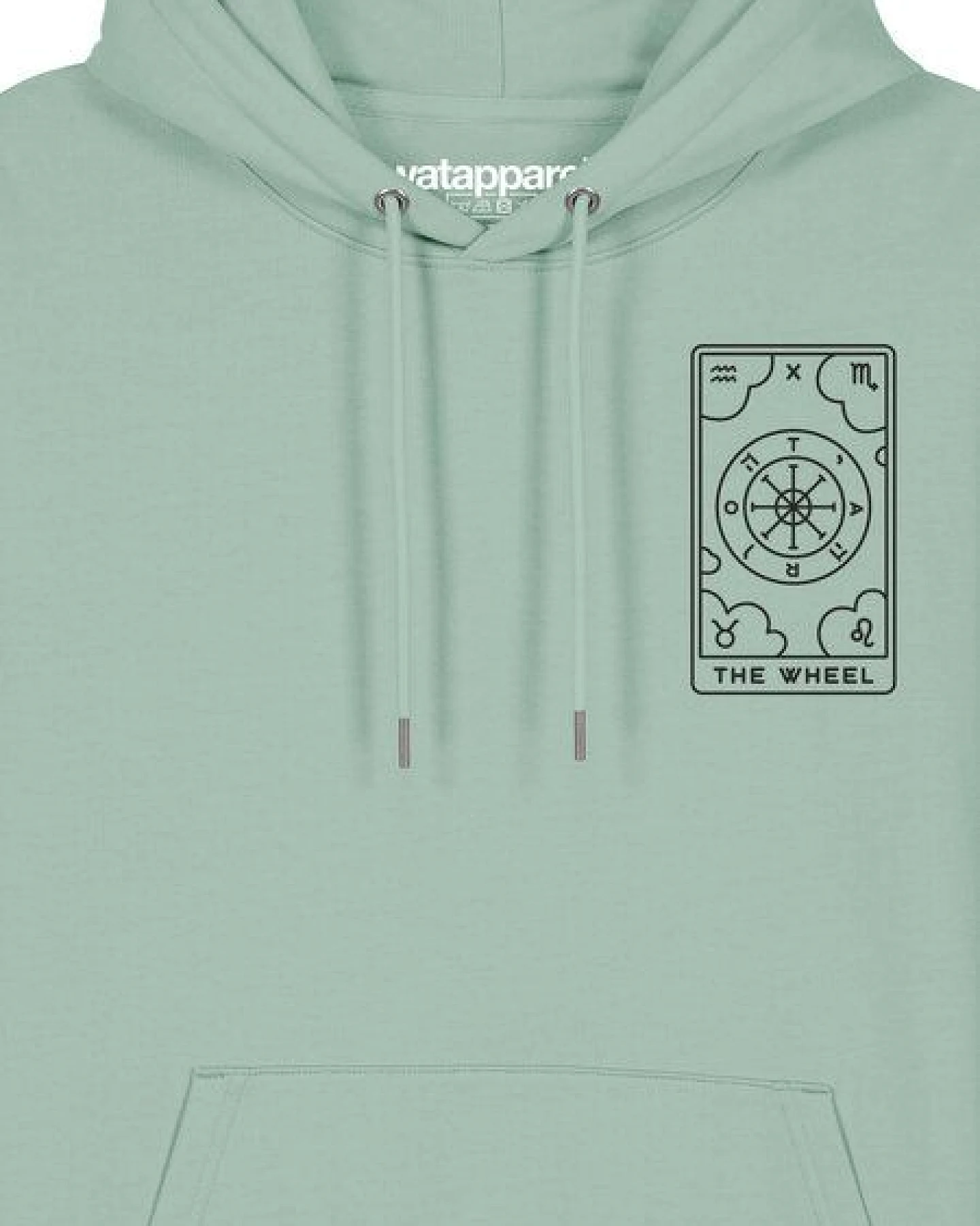 watapparel Hoodie Unisex Tarot The Weel – Ansicht 3