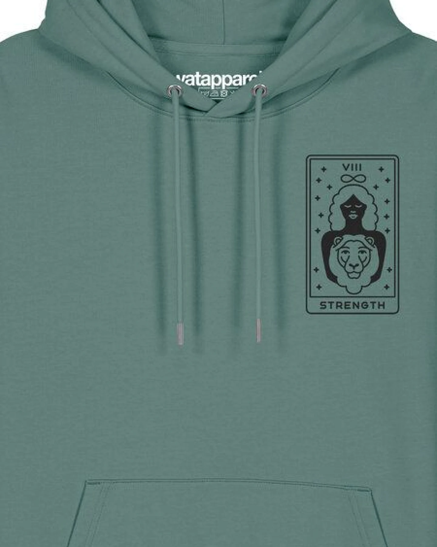 watapparel Hoodie Unisex Tarot Strength – Ansicht 3