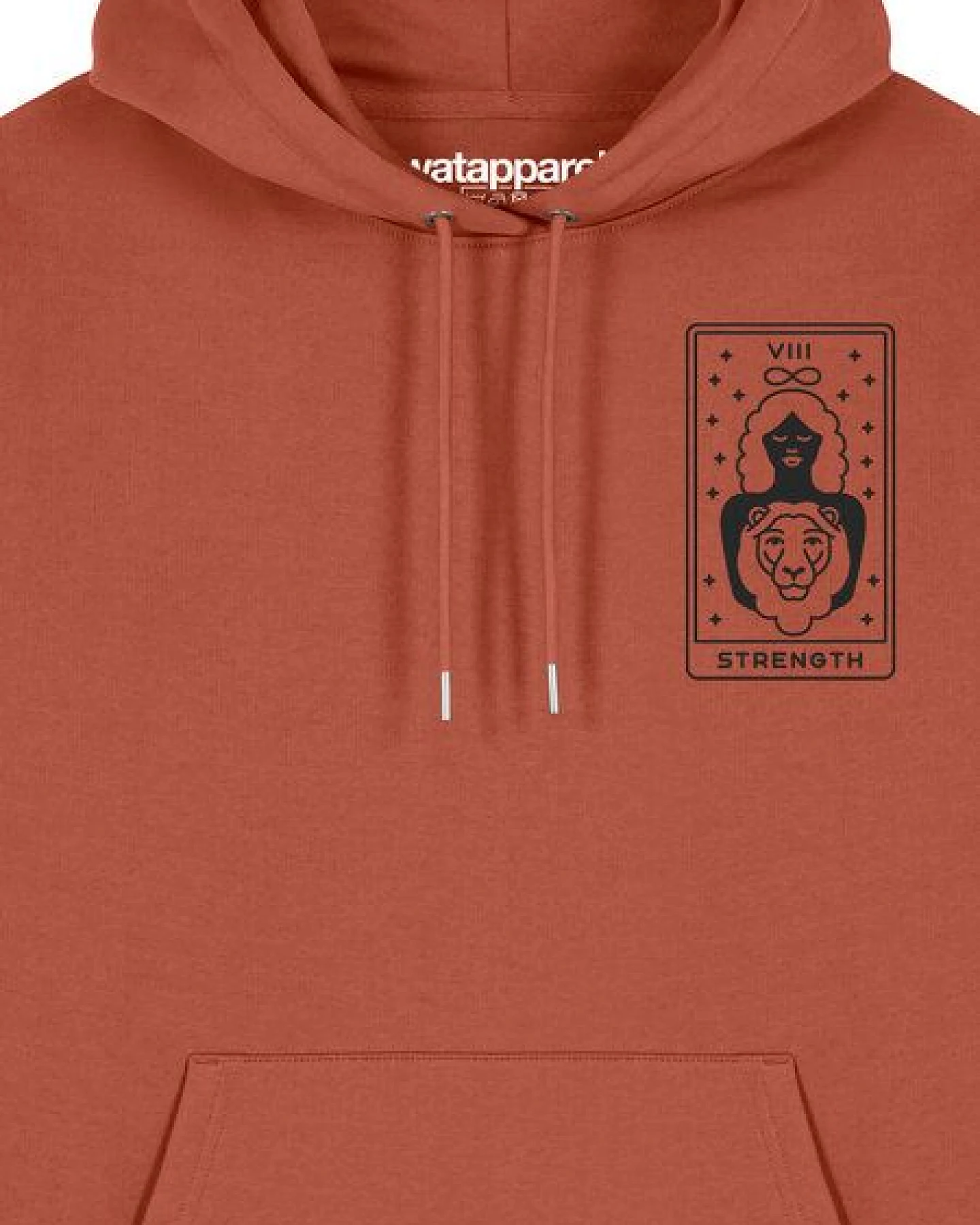 watapparel Hoodie Unisex Tarot Strength – Ansicht 3