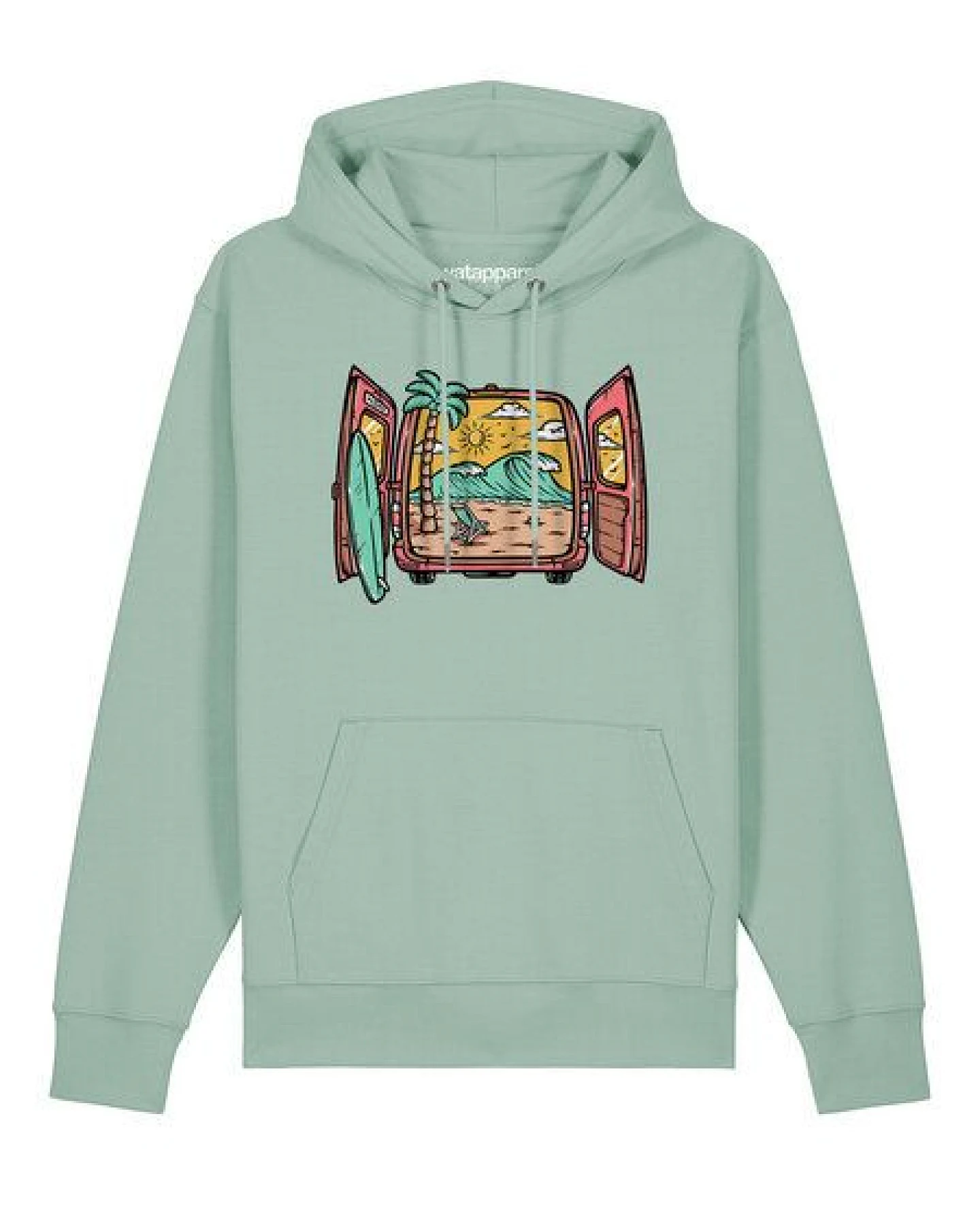 watapparel Hoodie Unisex Surf and beach – Ansicht 2