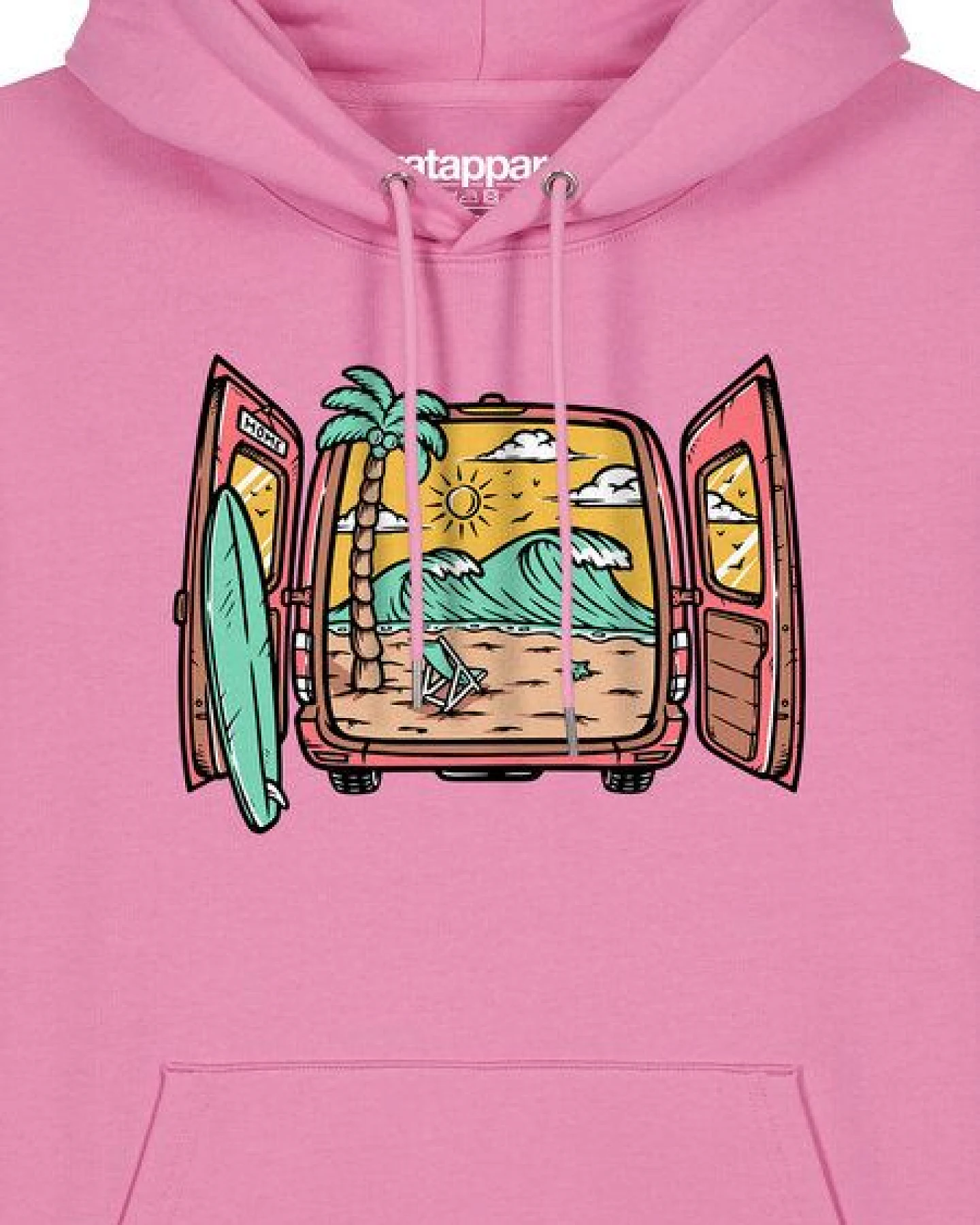 watapparel Hoodie Unisex Surf and beach – Ansicht 3