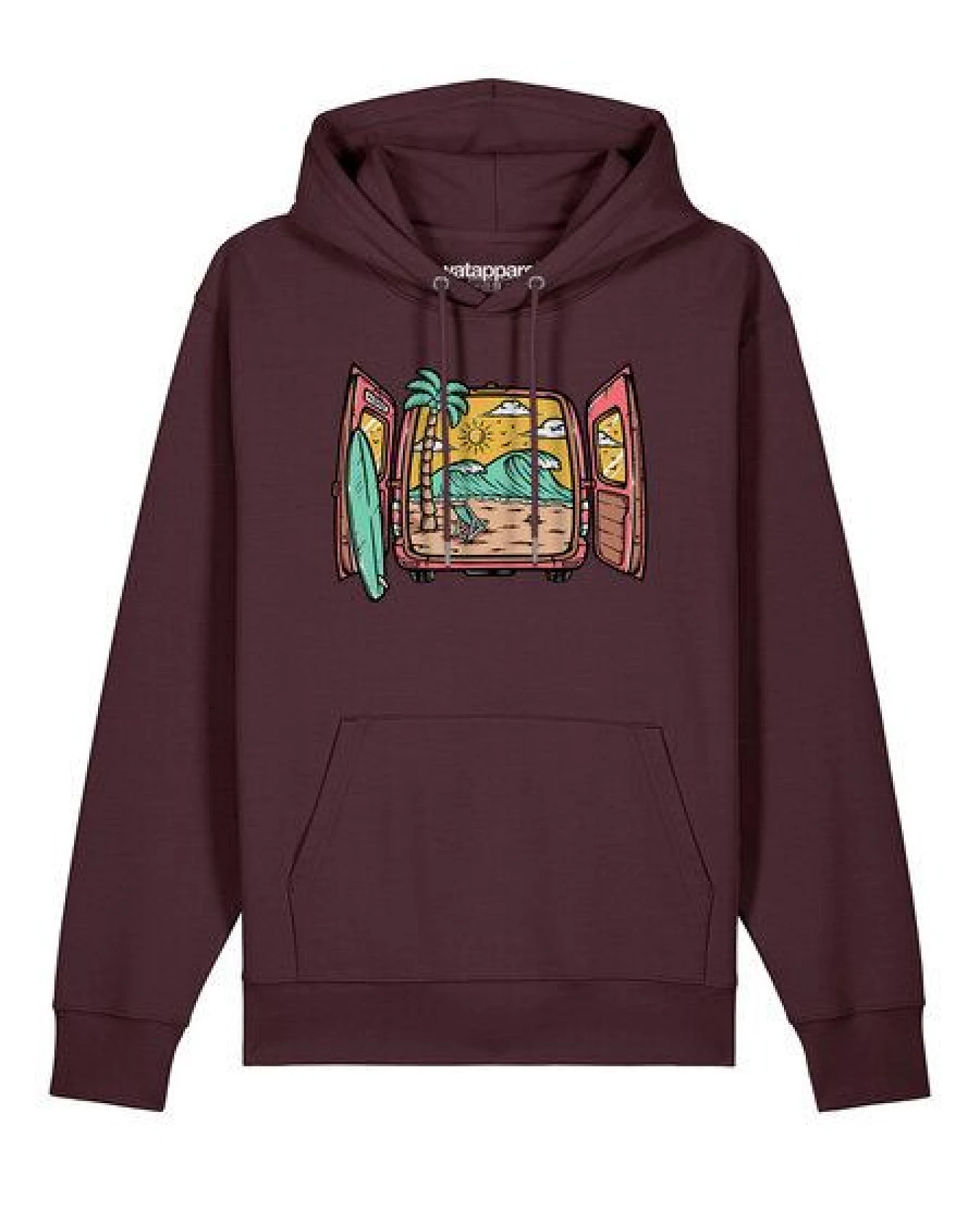watapparel Hoodie Unisex Surf and beach – Ansicht 2