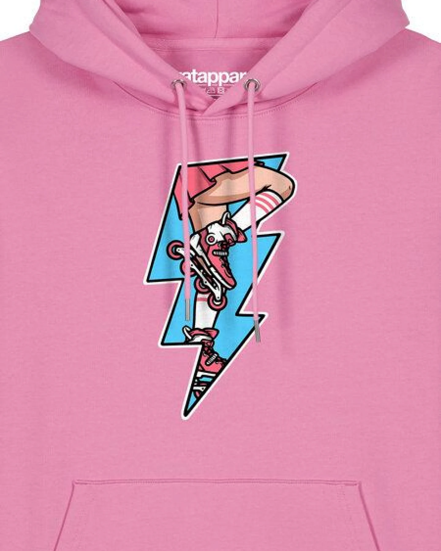 watapparel Hoodie Unisex Rollerskates – Ansicht 3