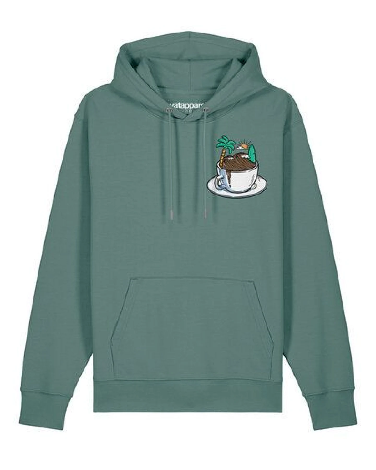 watapparel Hoodie Unisex Coffee waves – Ansicht 2