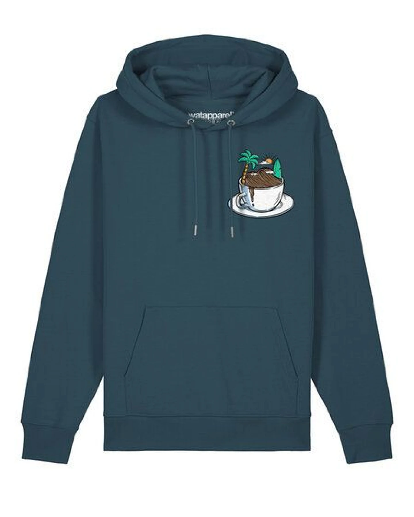 watapparel Hoodie Unisex Coffee waves – Ansicht 2