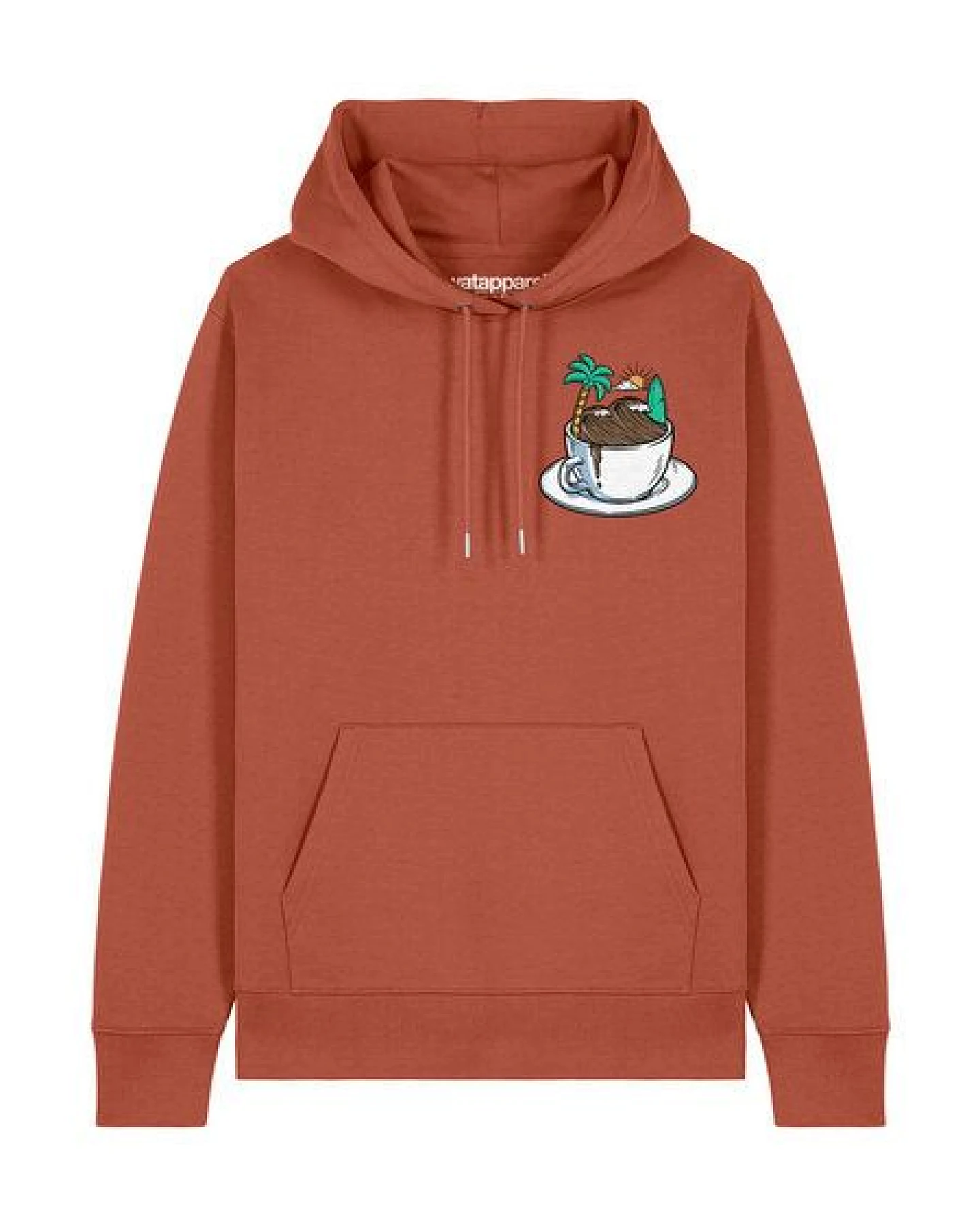watapparel Hoodie Unisex Coffee waves – Ansicht 2