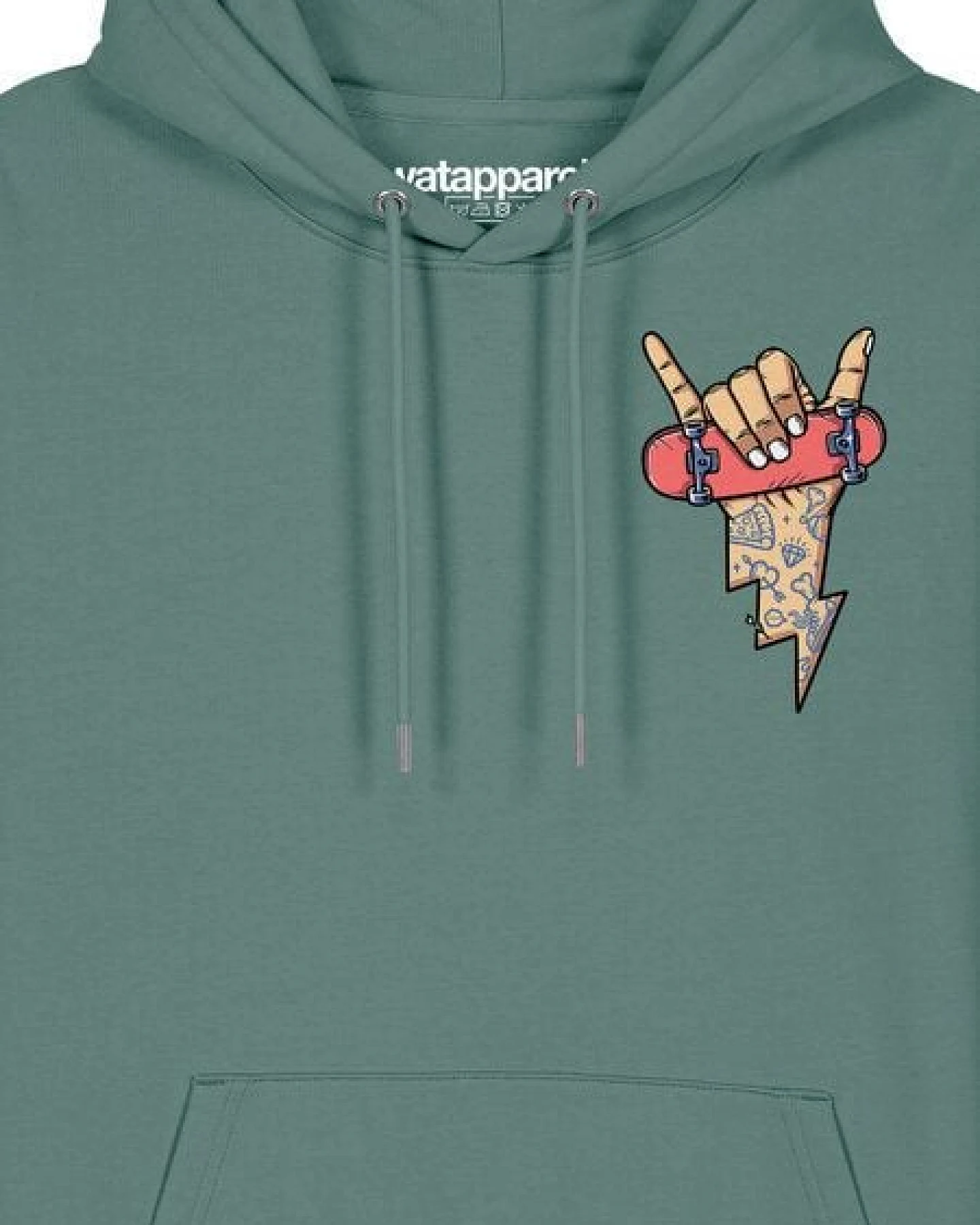 watapparel Hoodie Unisex Skateboard – Ansicht 3